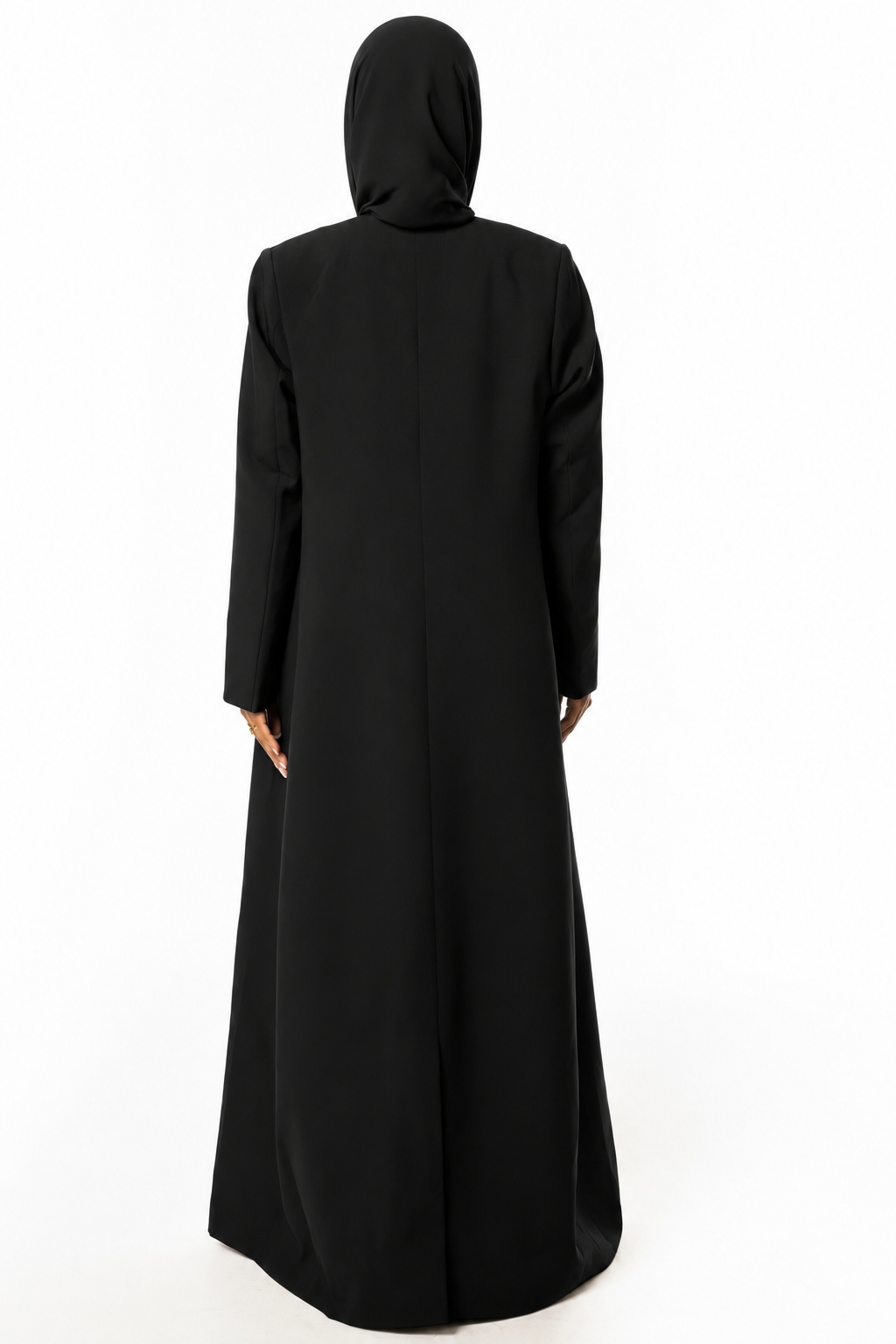 Black Structured Coat Abaya