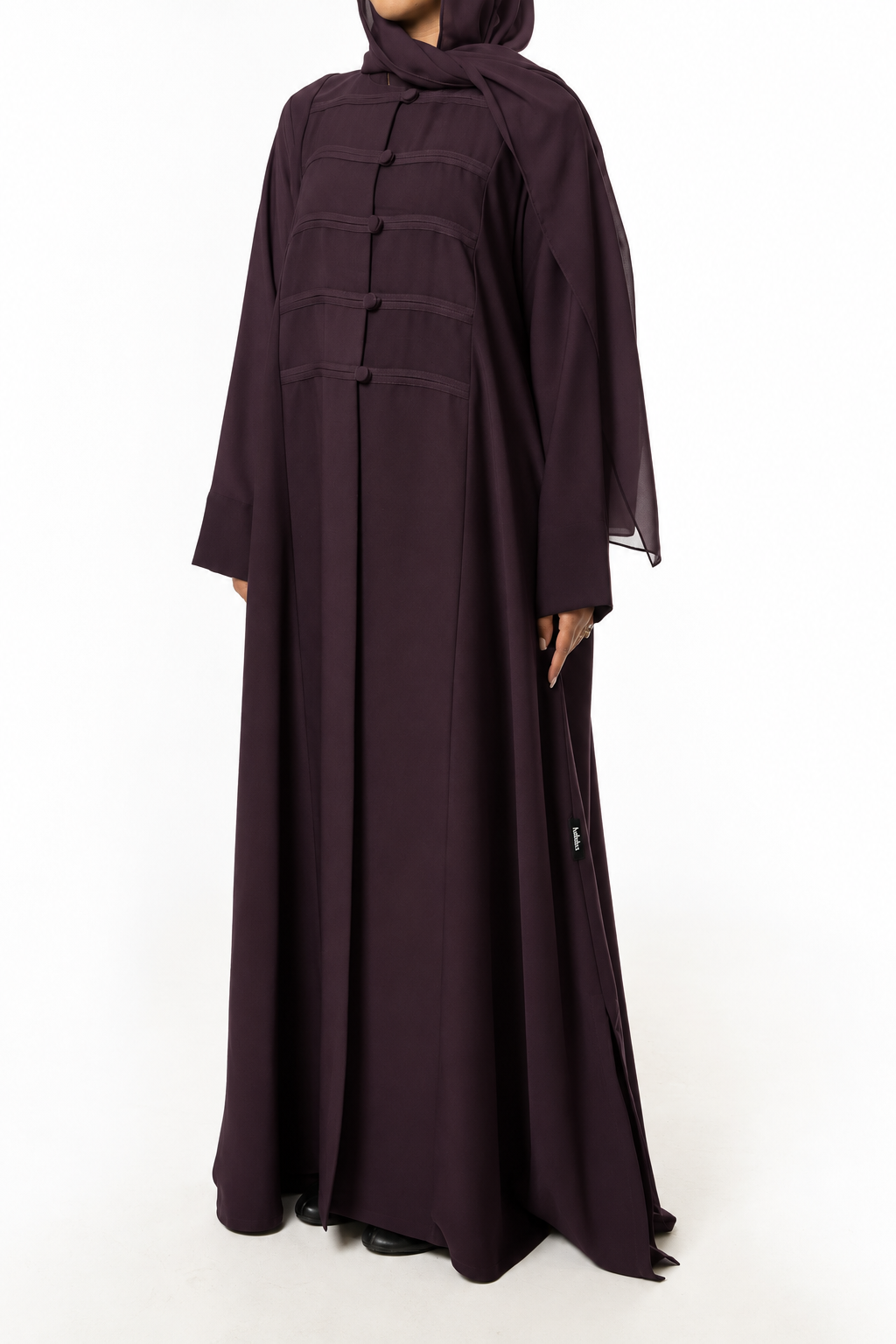 Mulberry Purple Kimono Abaya