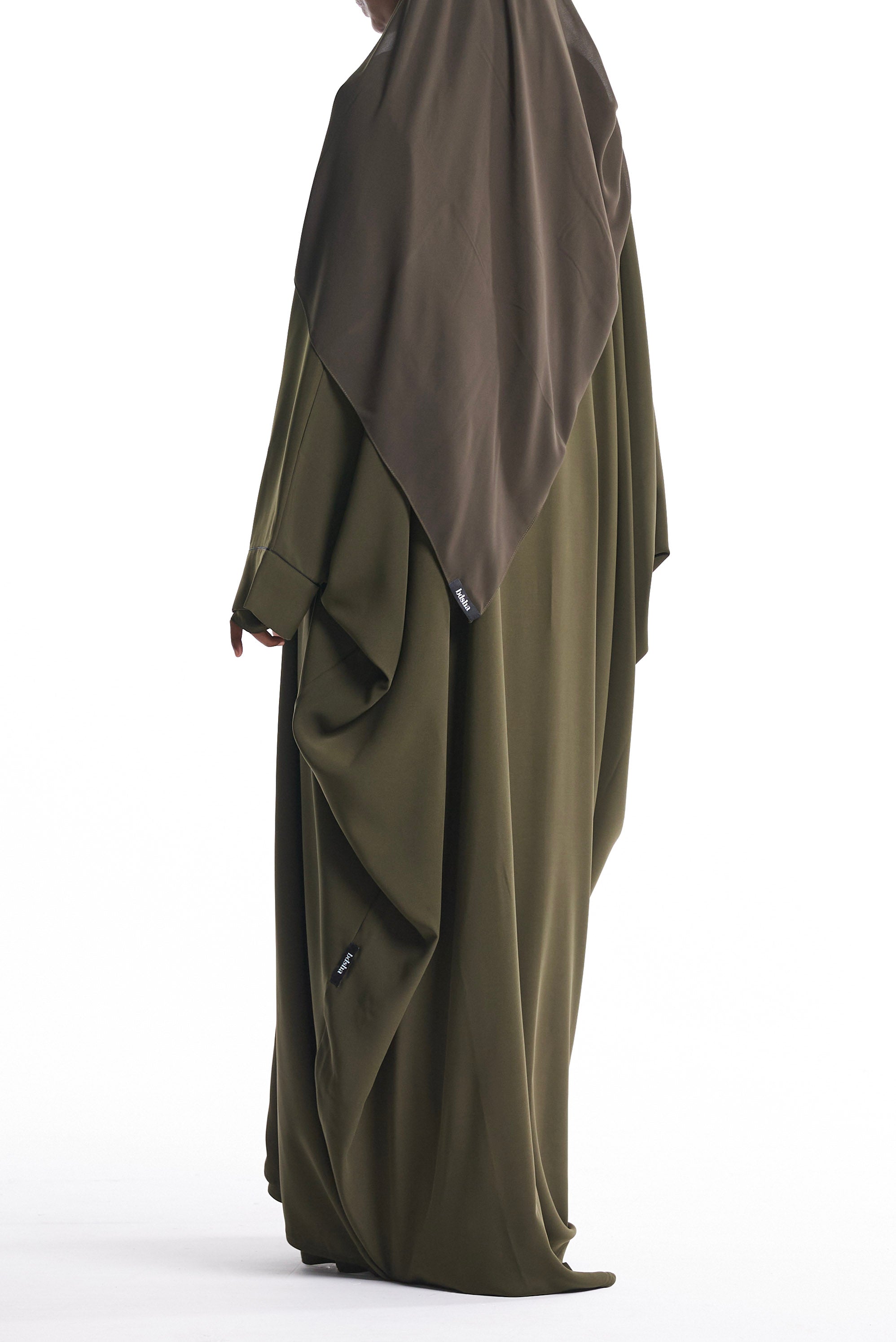 Olive Open Abaya