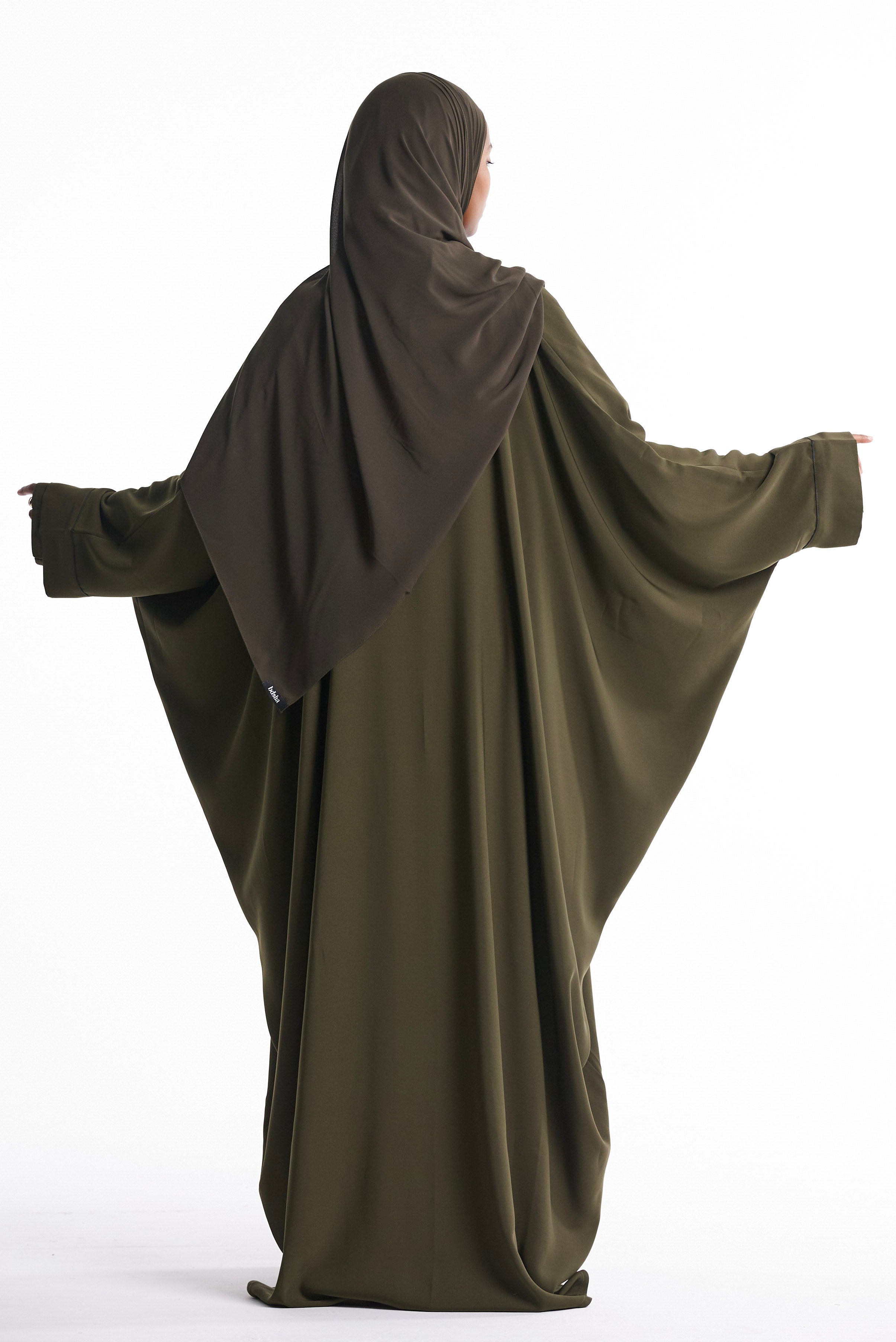 Olive Open Abaya