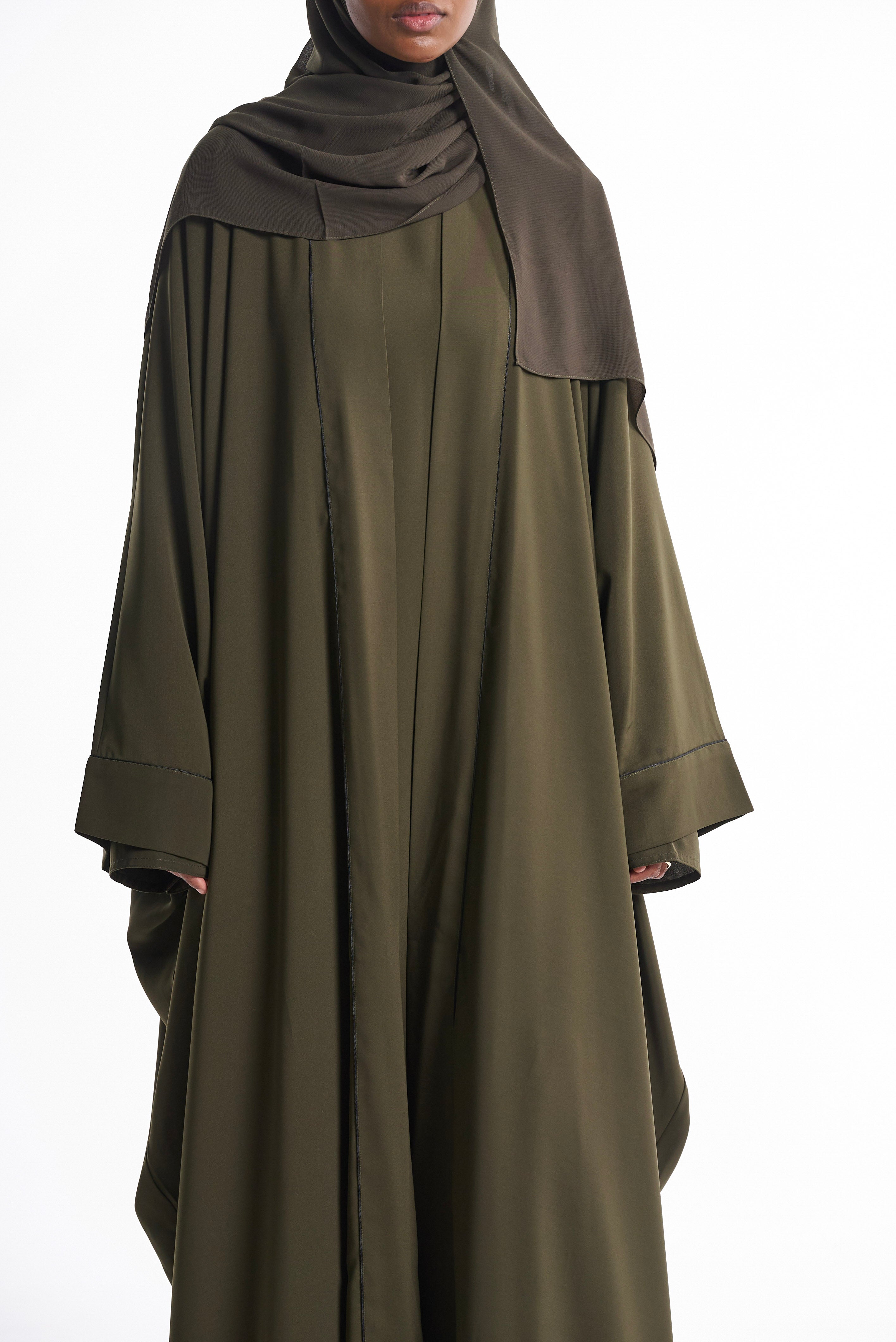 Olive Open Abaya