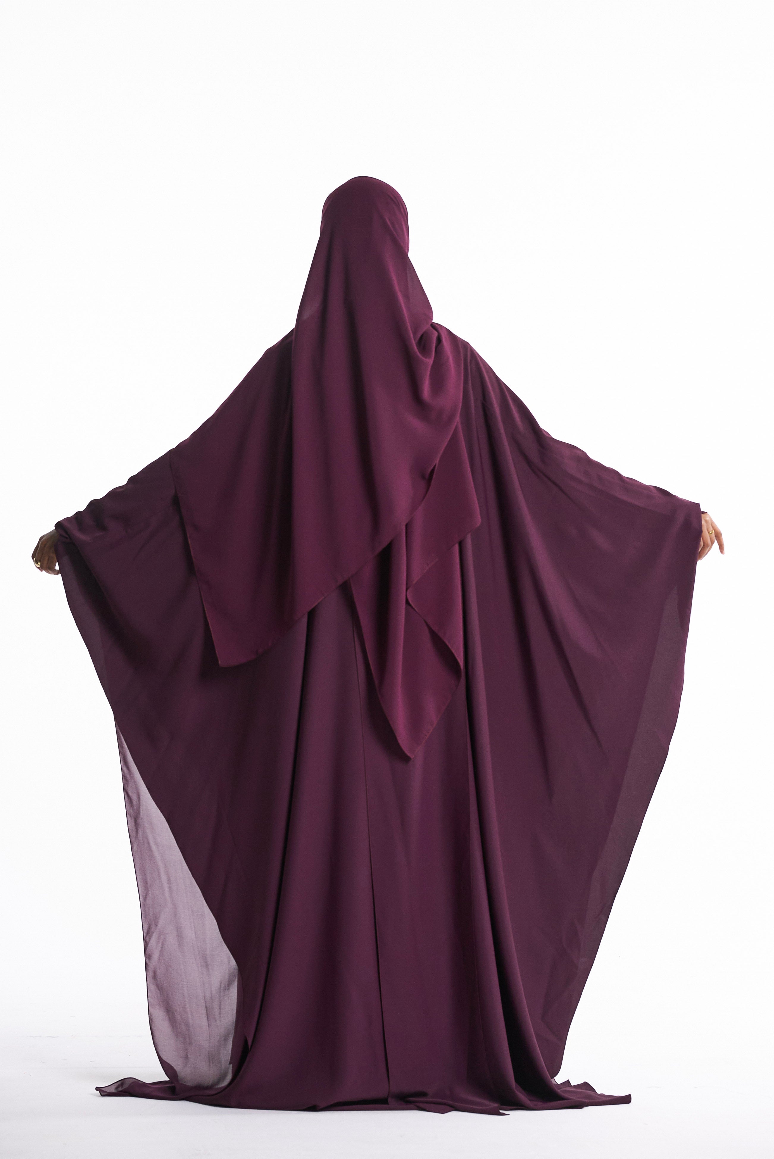 Plum Purple Cape Set