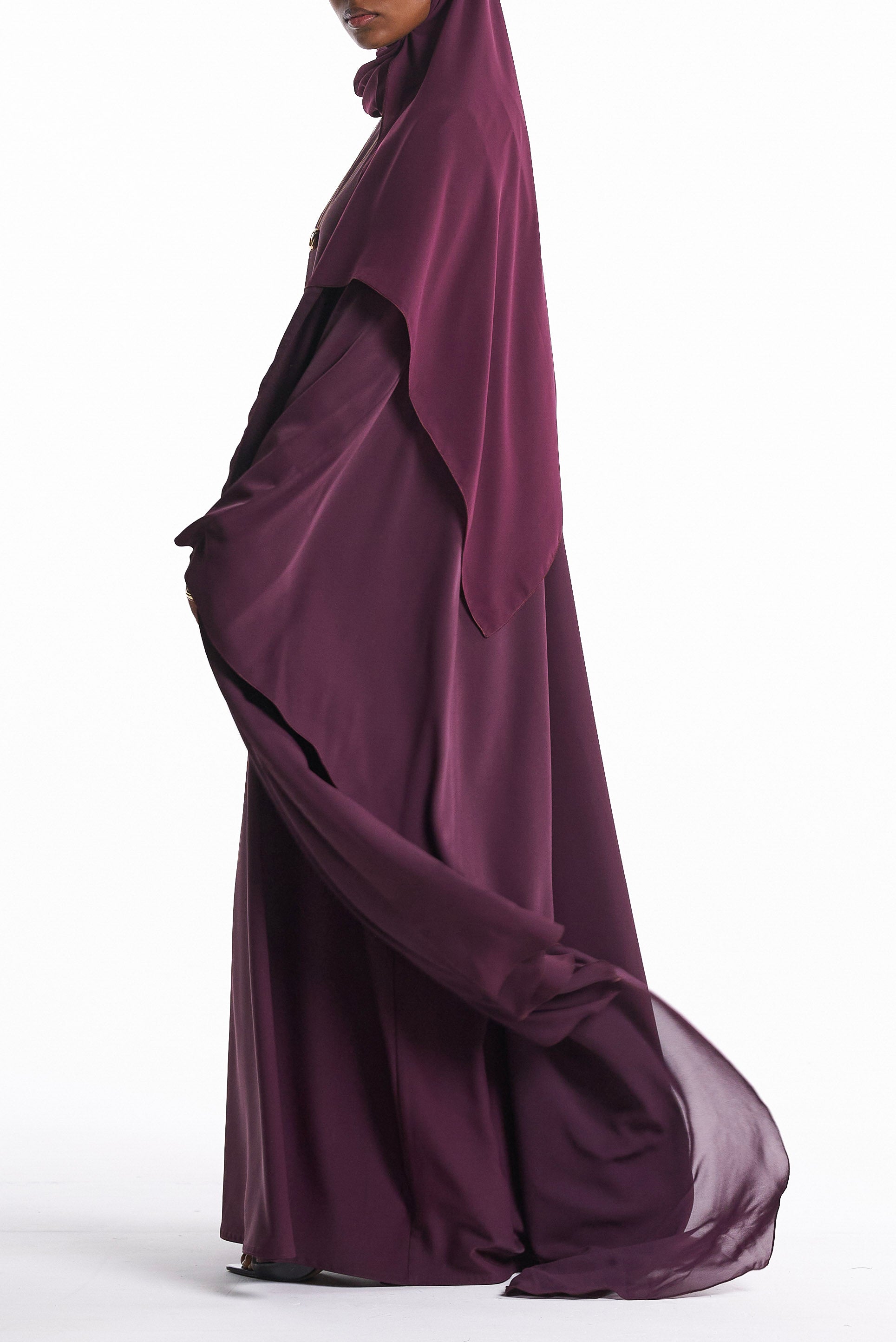 Plum Purple Cape Set