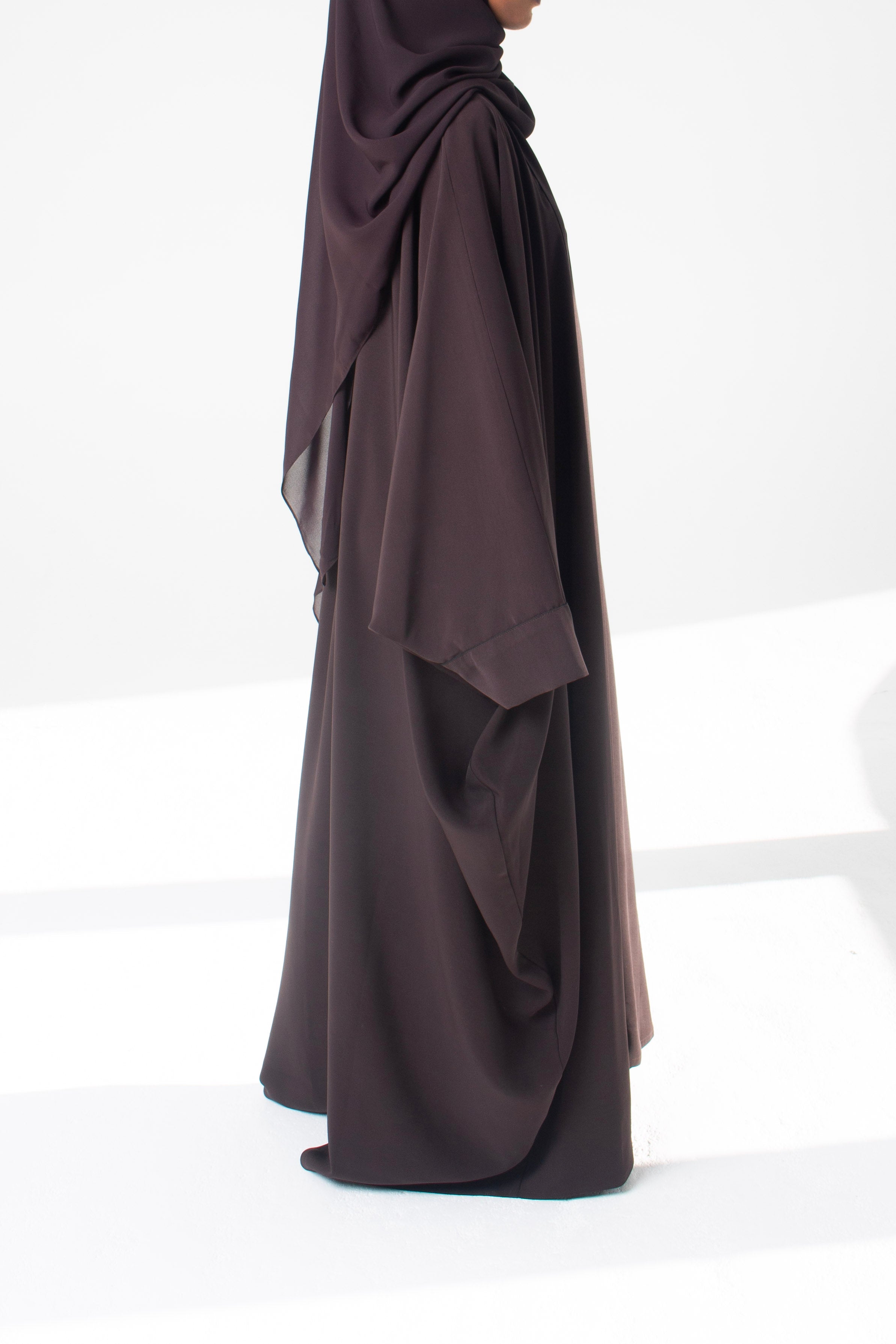 Brown Open Abaya