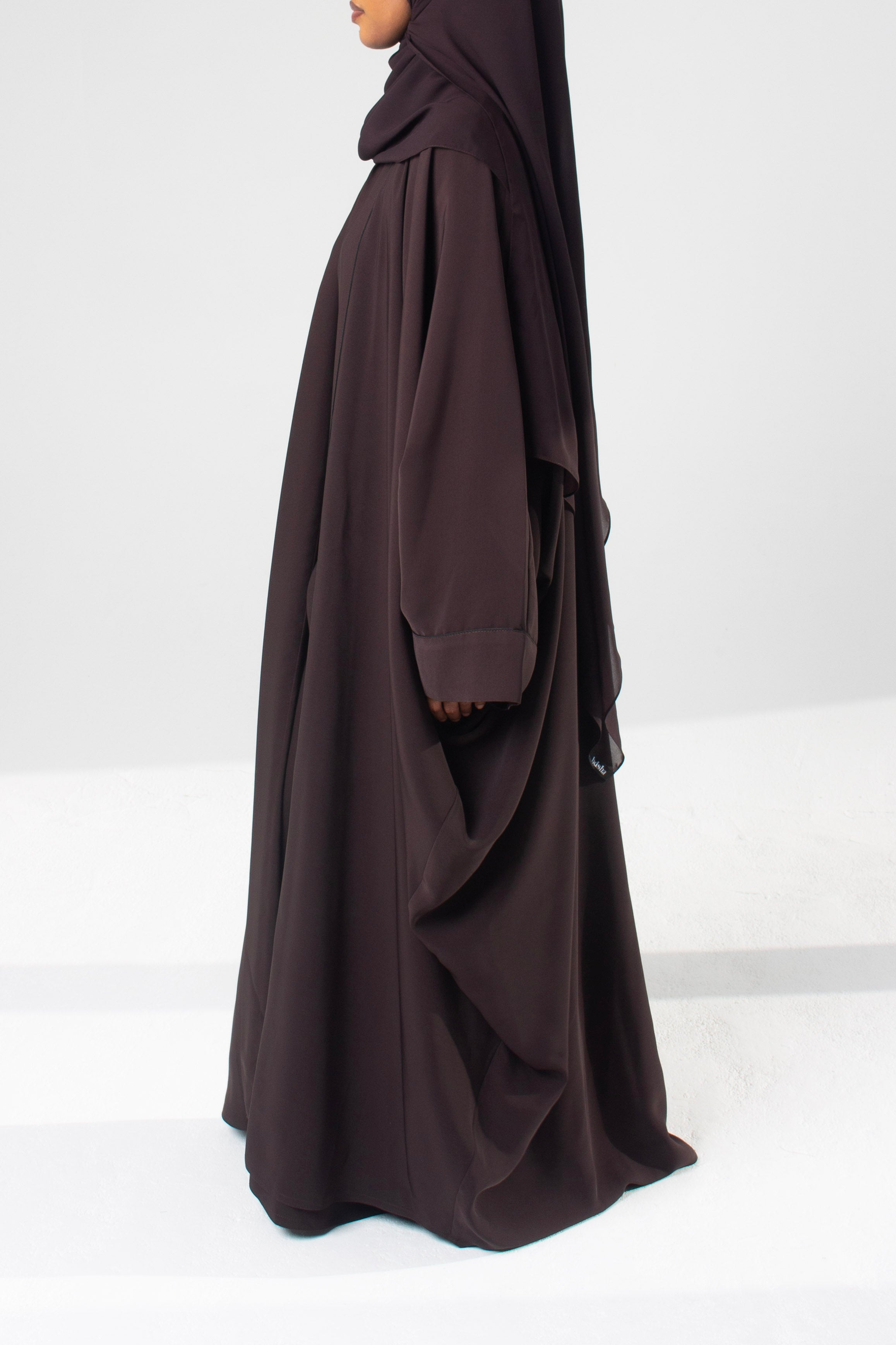 Brown Open Abaya