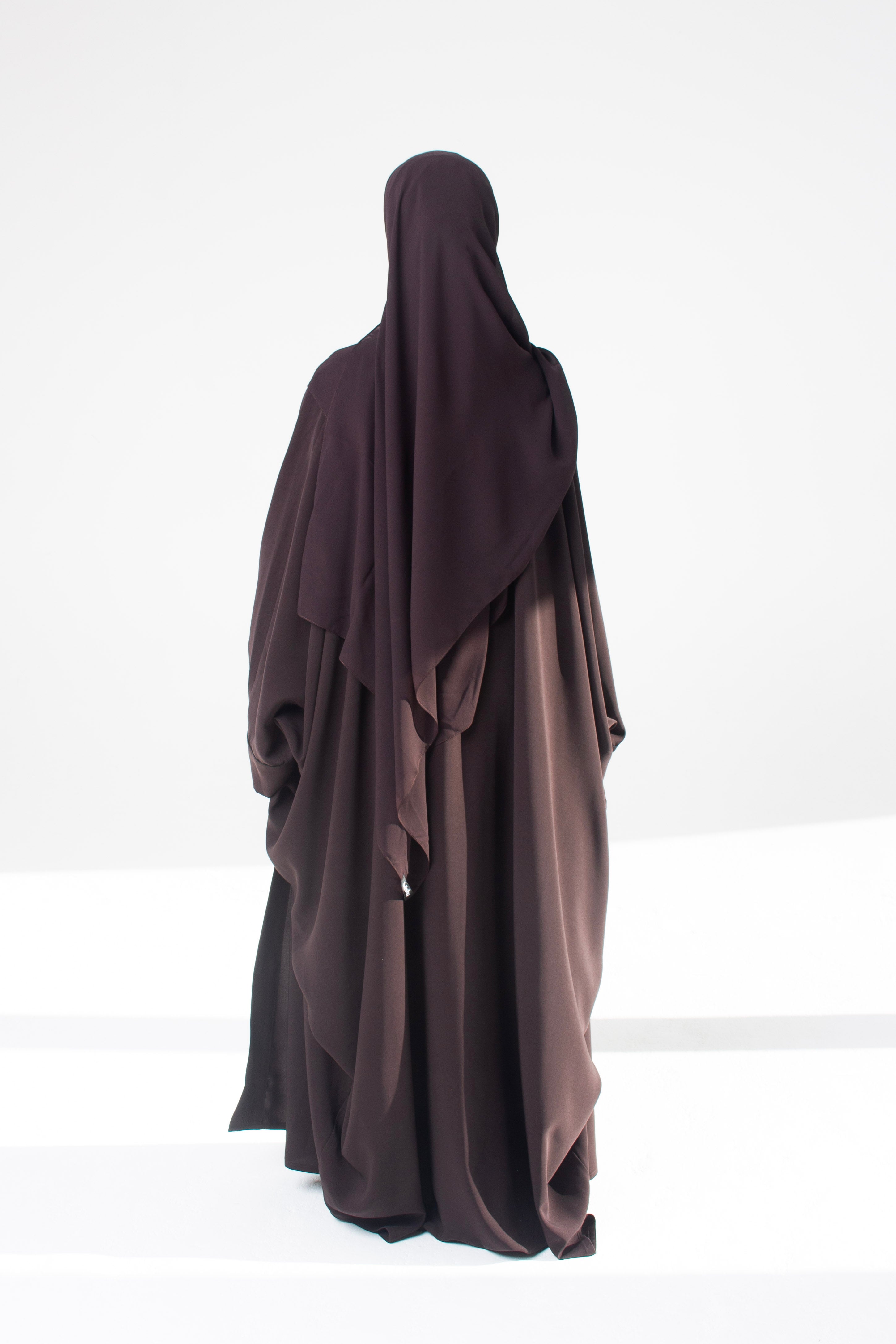Brown Open Abaya