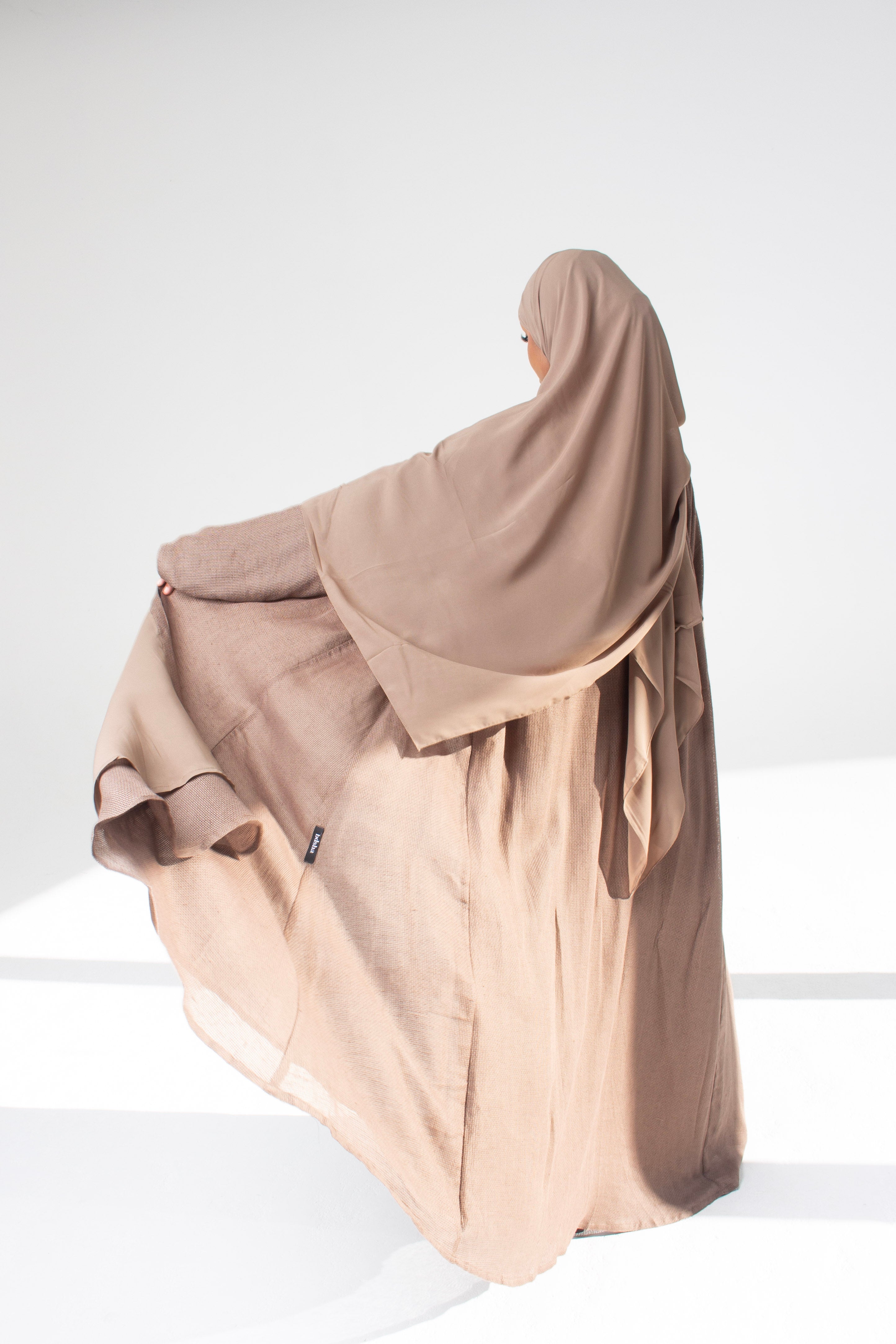 Linen Open Abaya