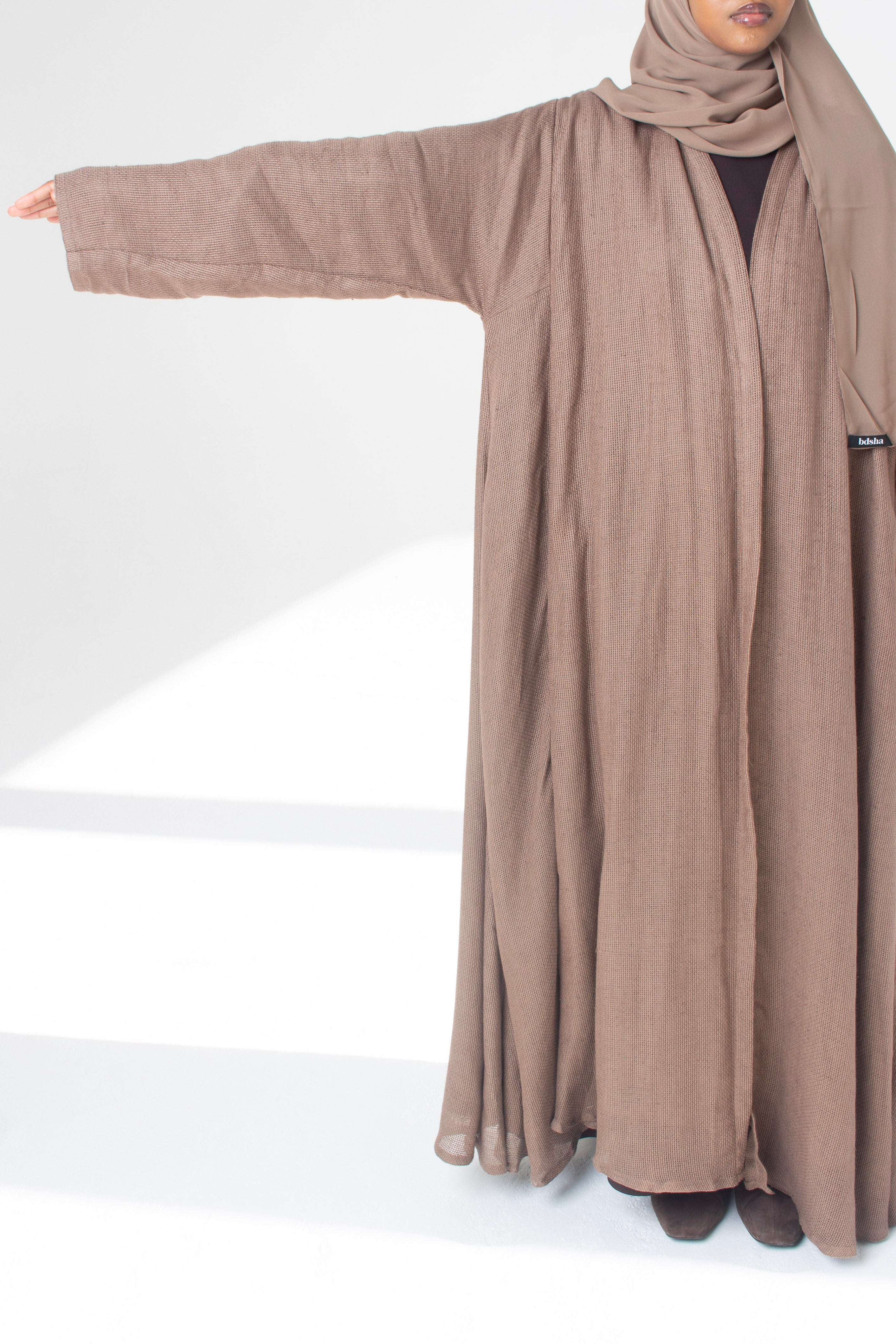 Linen Open Abaya