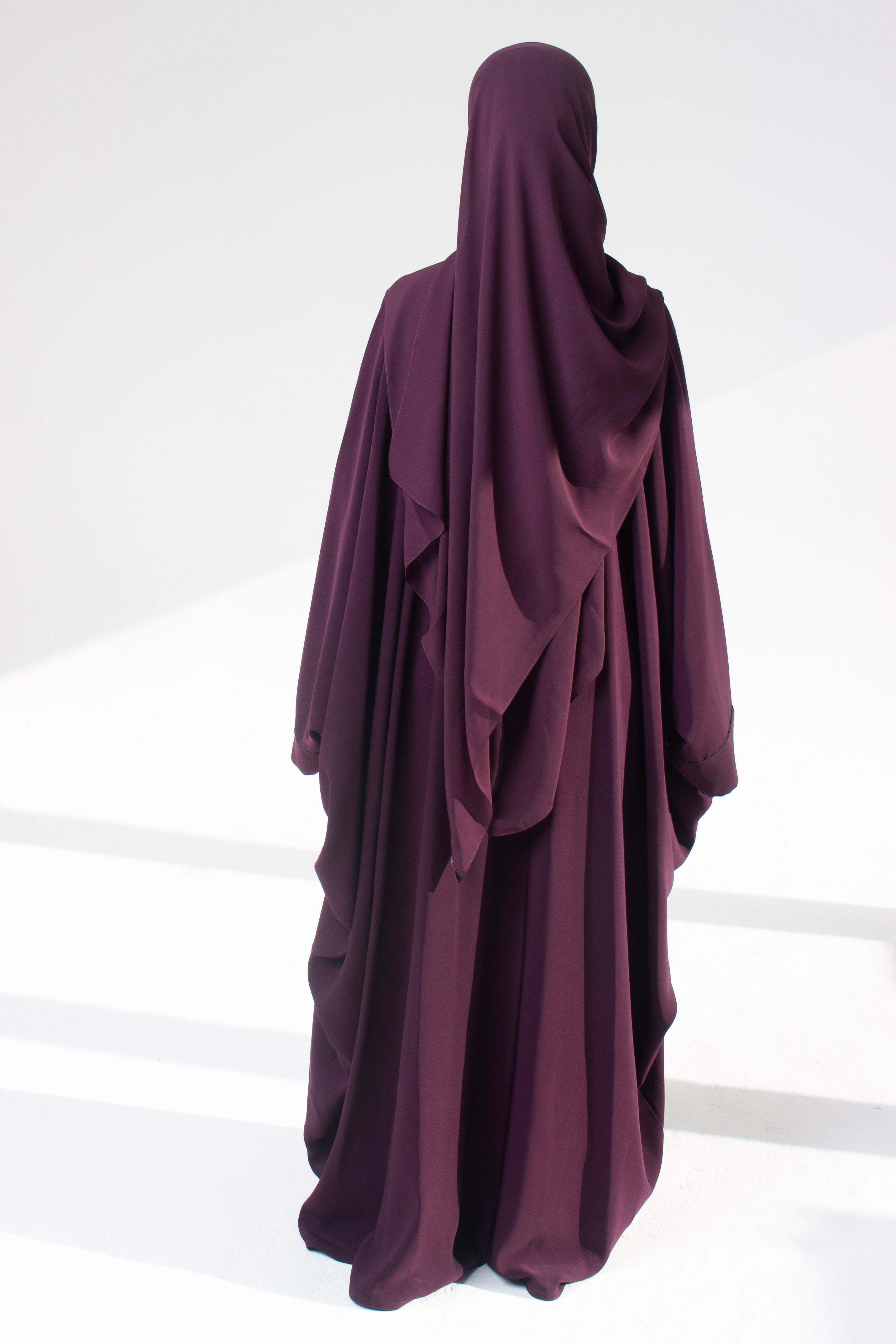 Grape Open Abaya