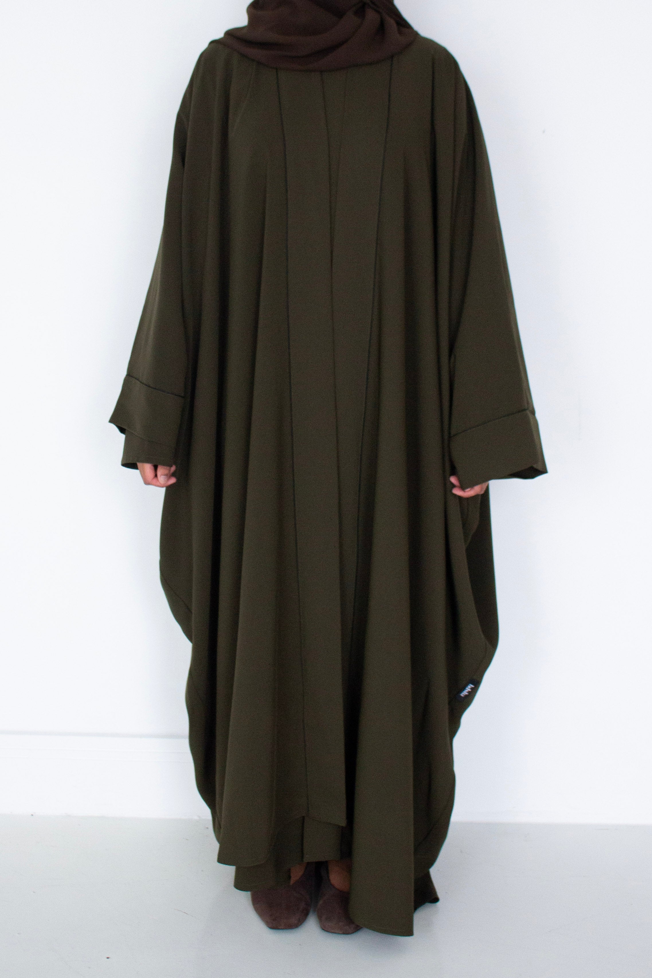 Olive Open Abaya