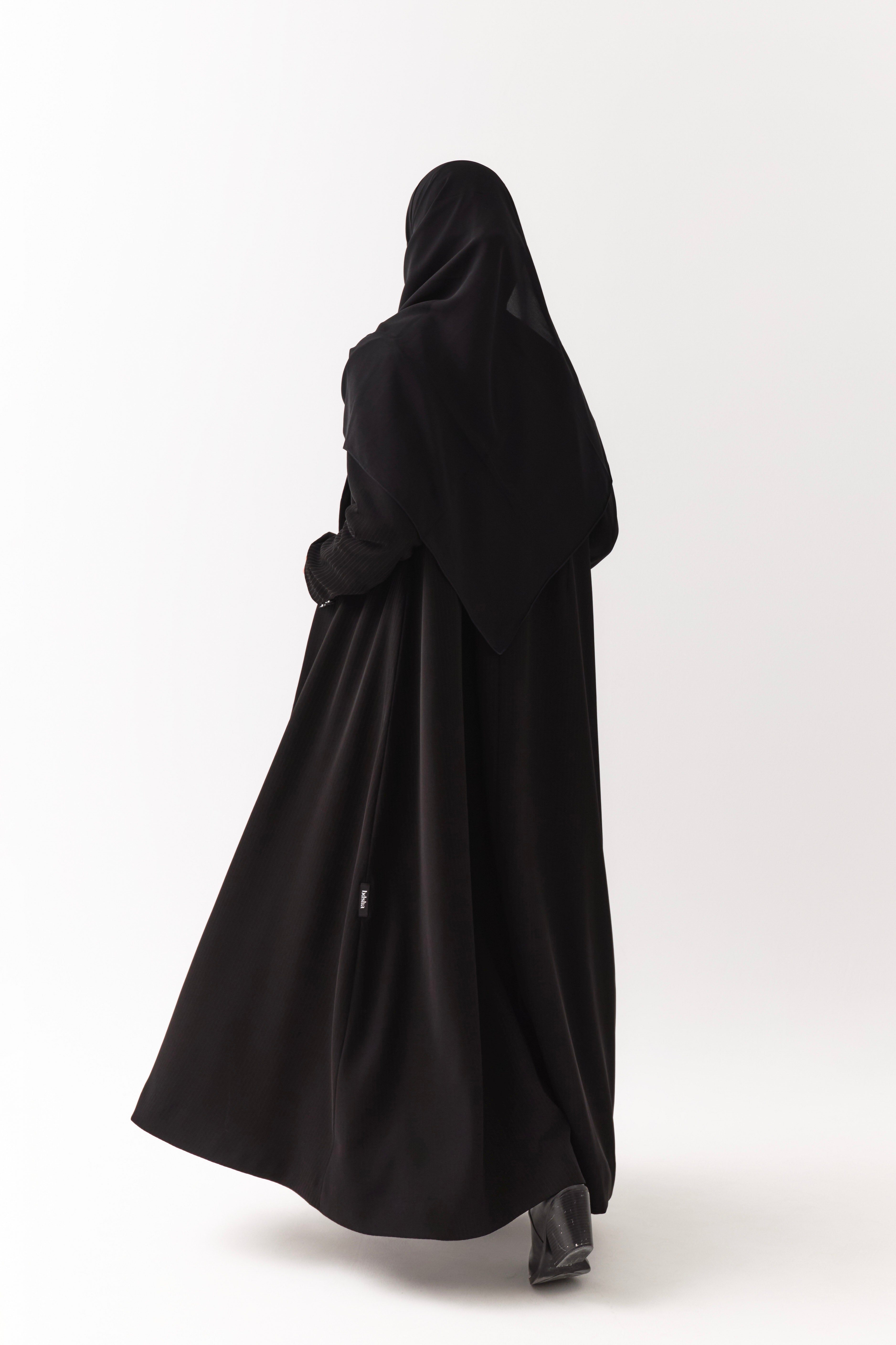 Black Tailored Abaya Coat