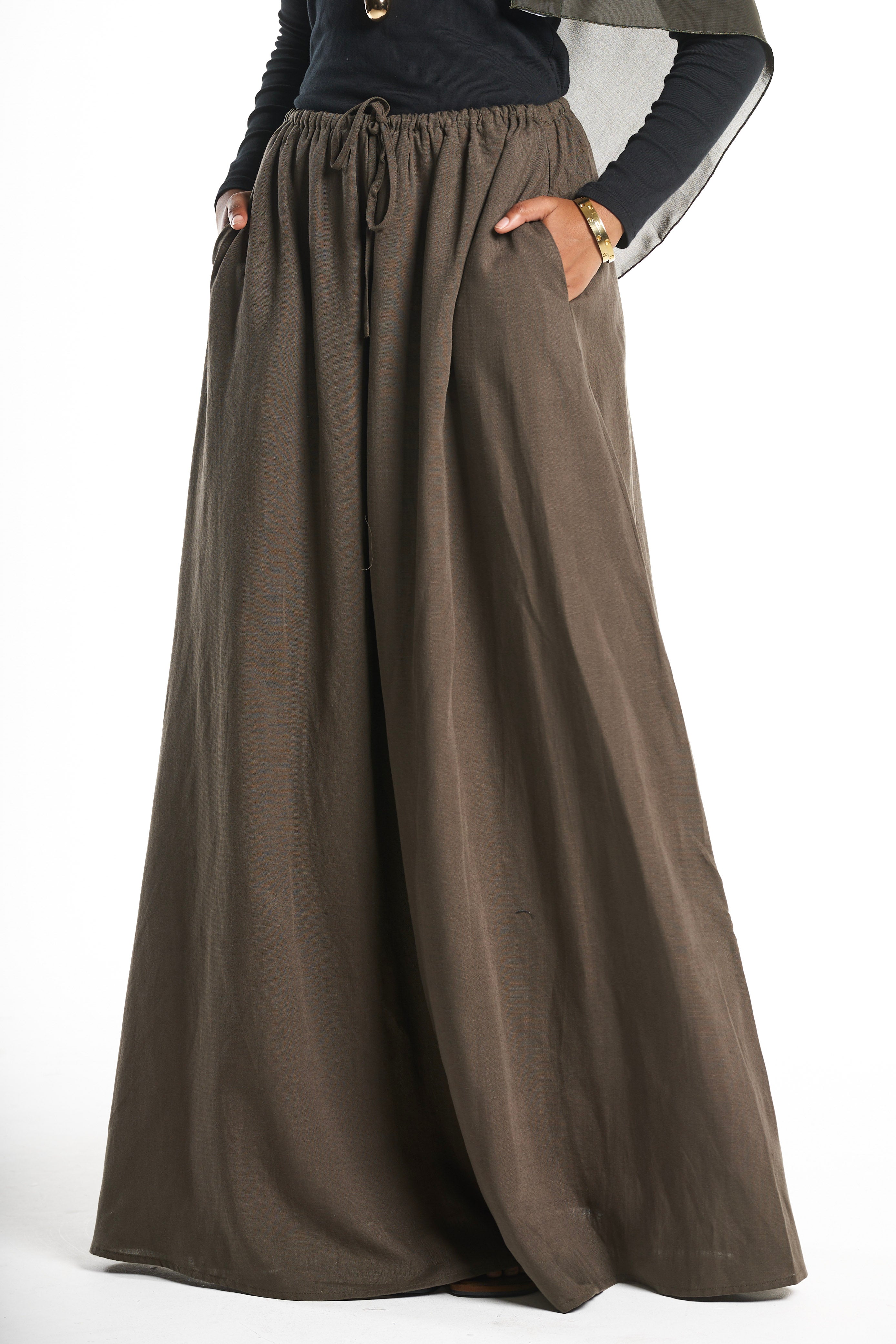 Olive Maxi Skirt
