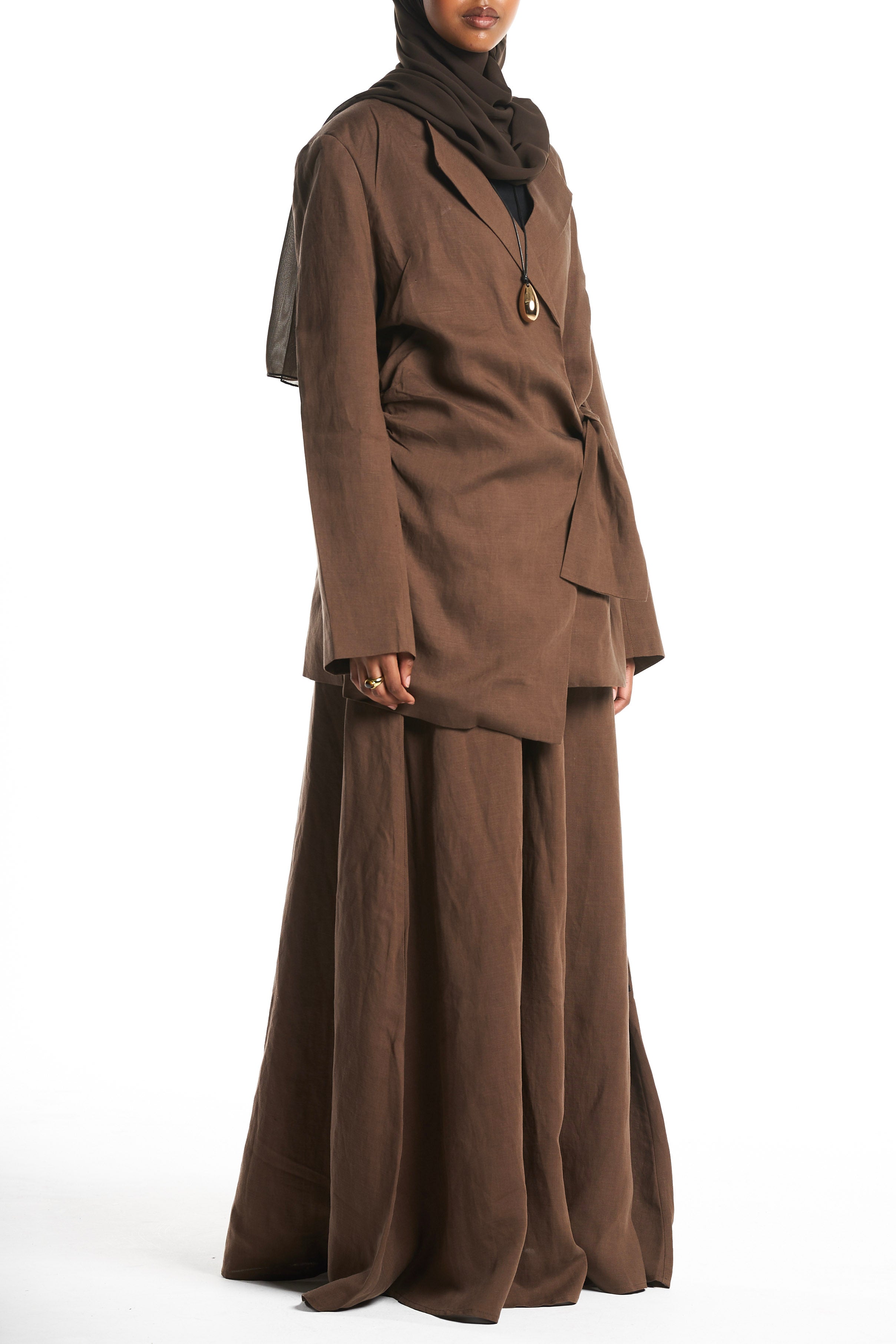 Brown Maxi Skirt