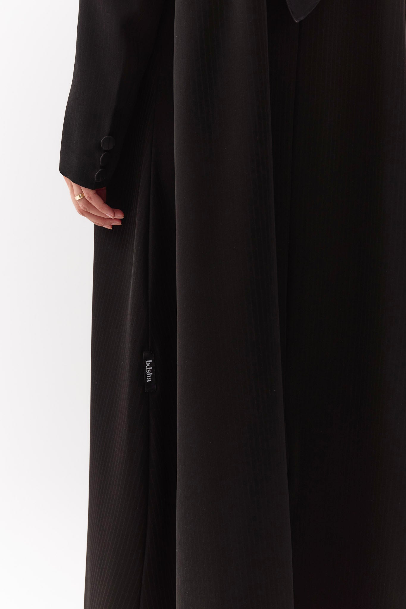 Black Tailored Abaya Coat