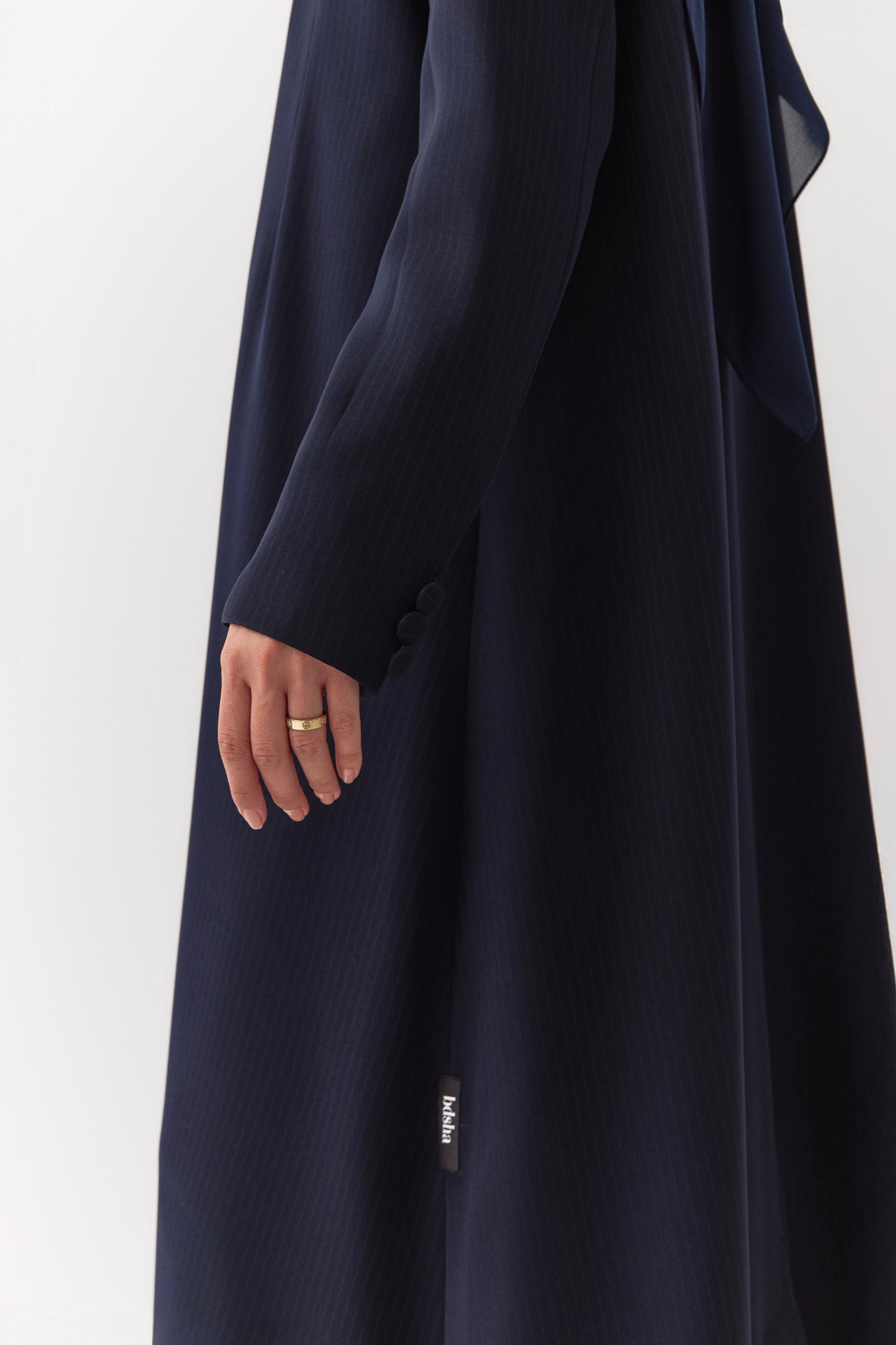 Navy Tailored Abaya Coat