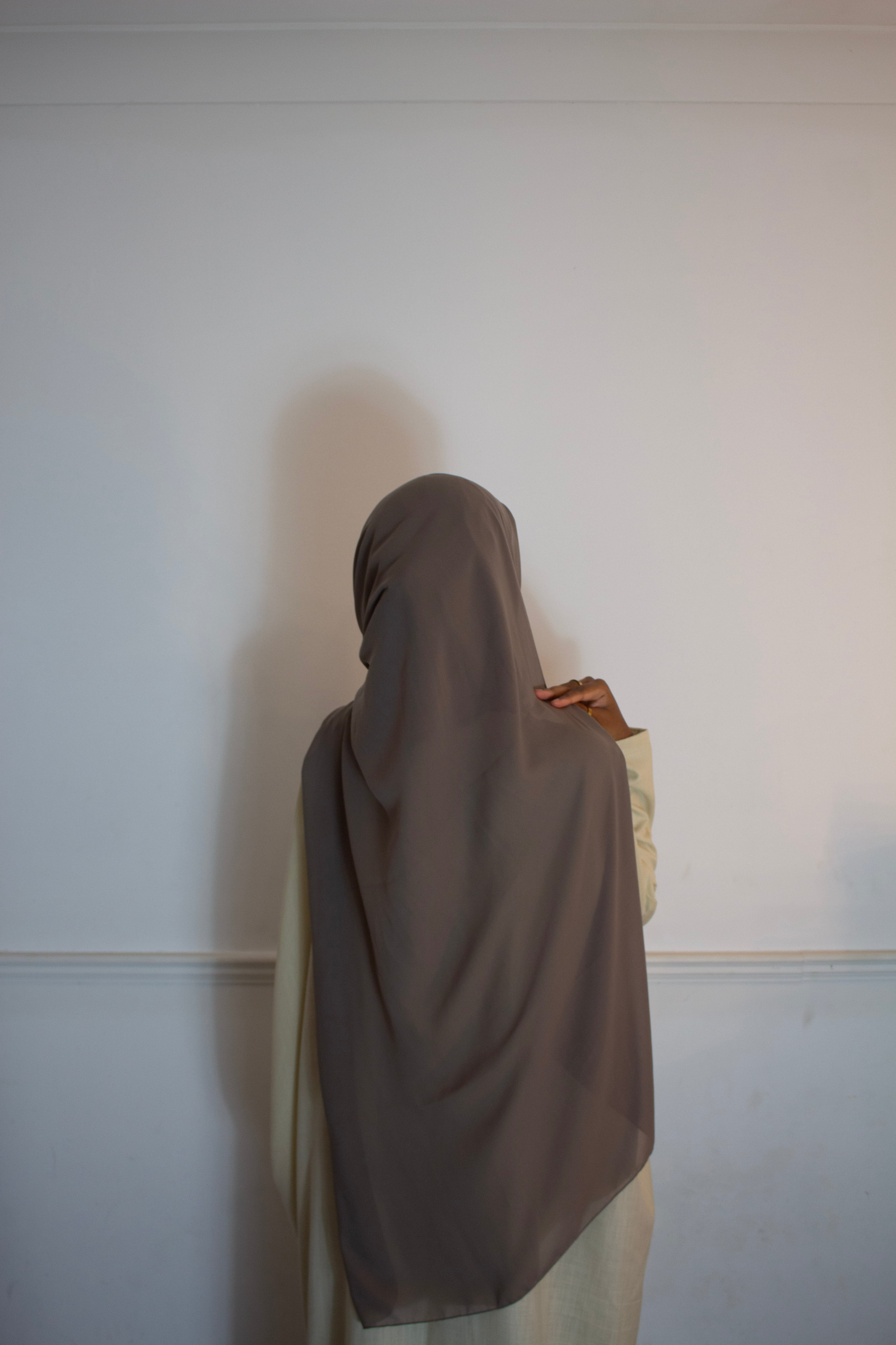 Silk Chiffon Hijab - Sand