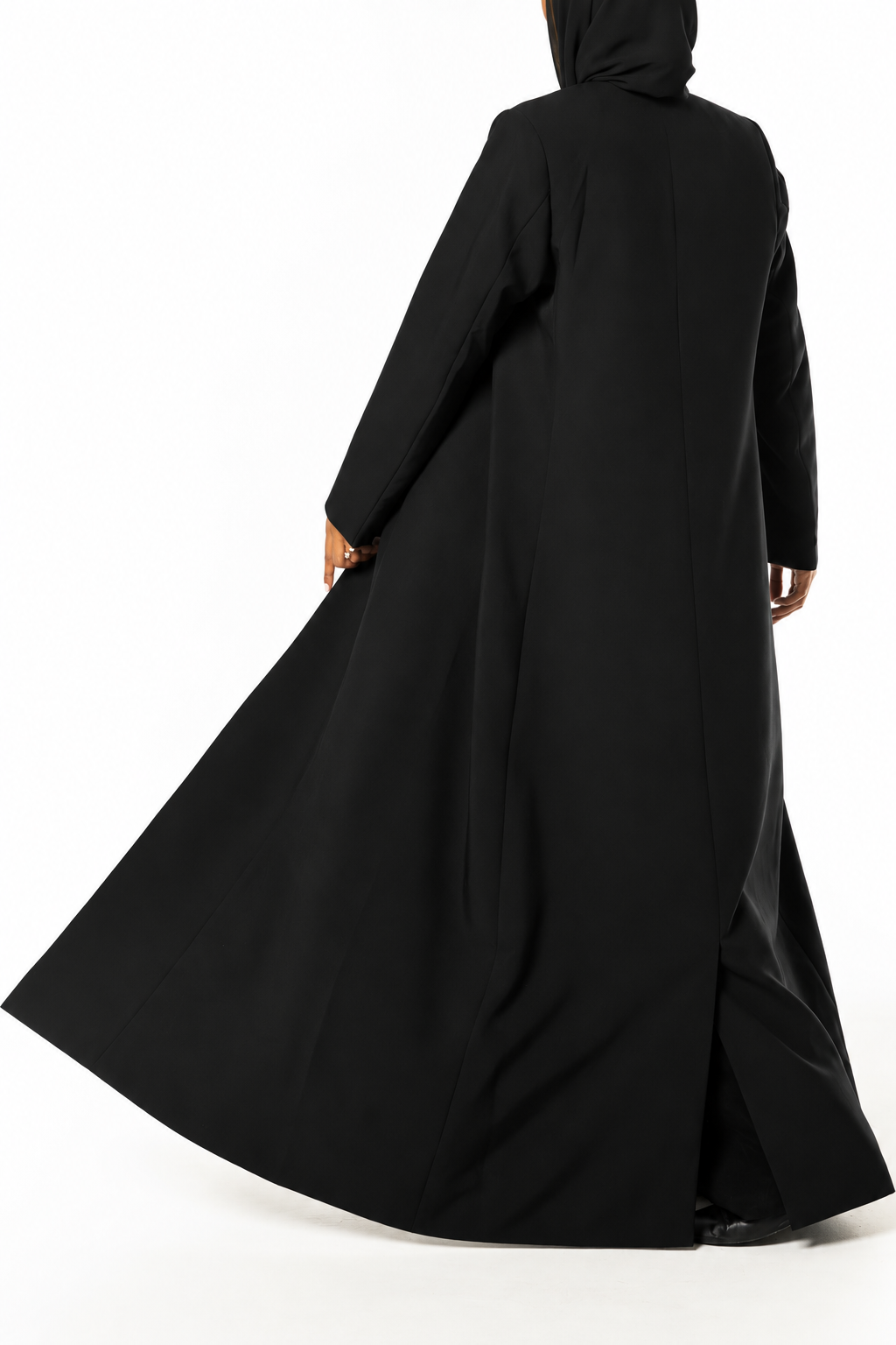 Black Structured Coat Abaya