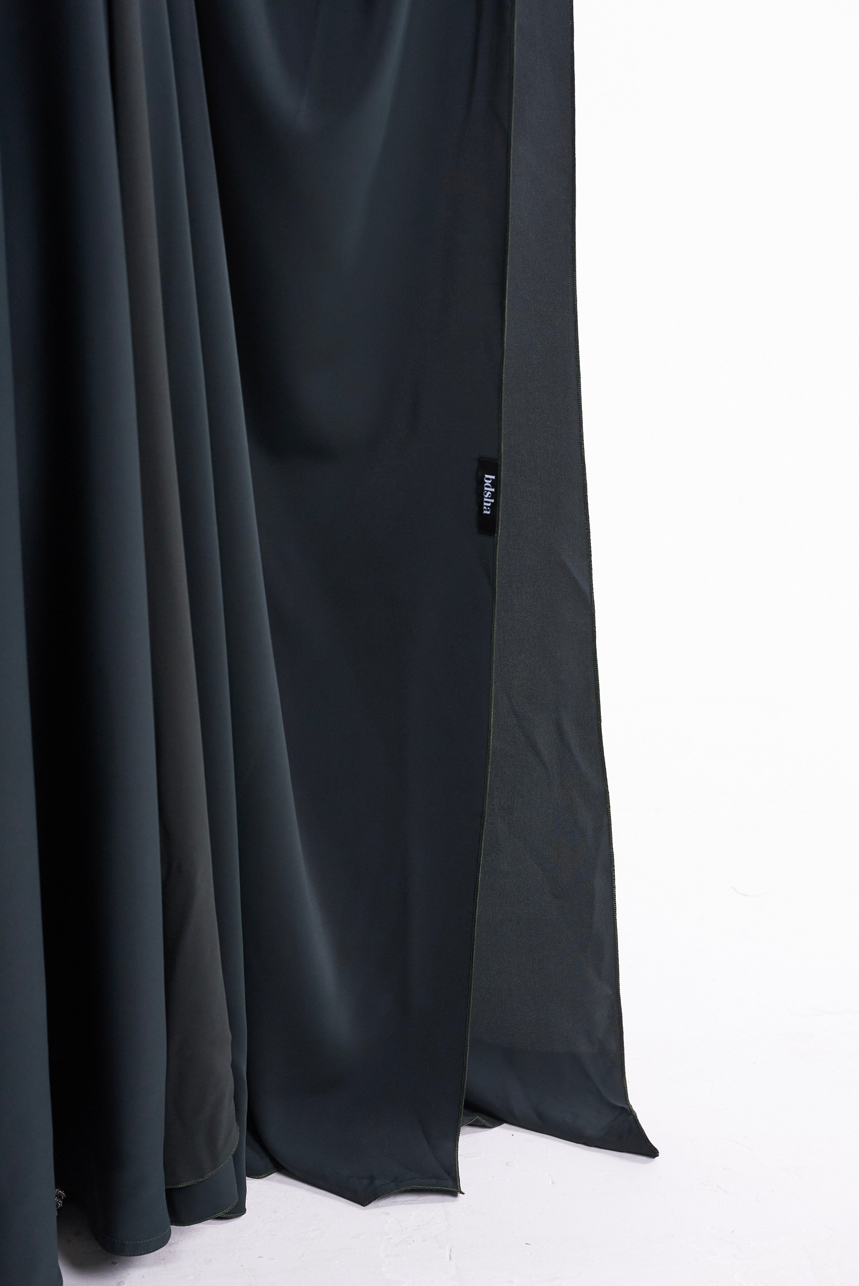 Bottle Green Cape Set