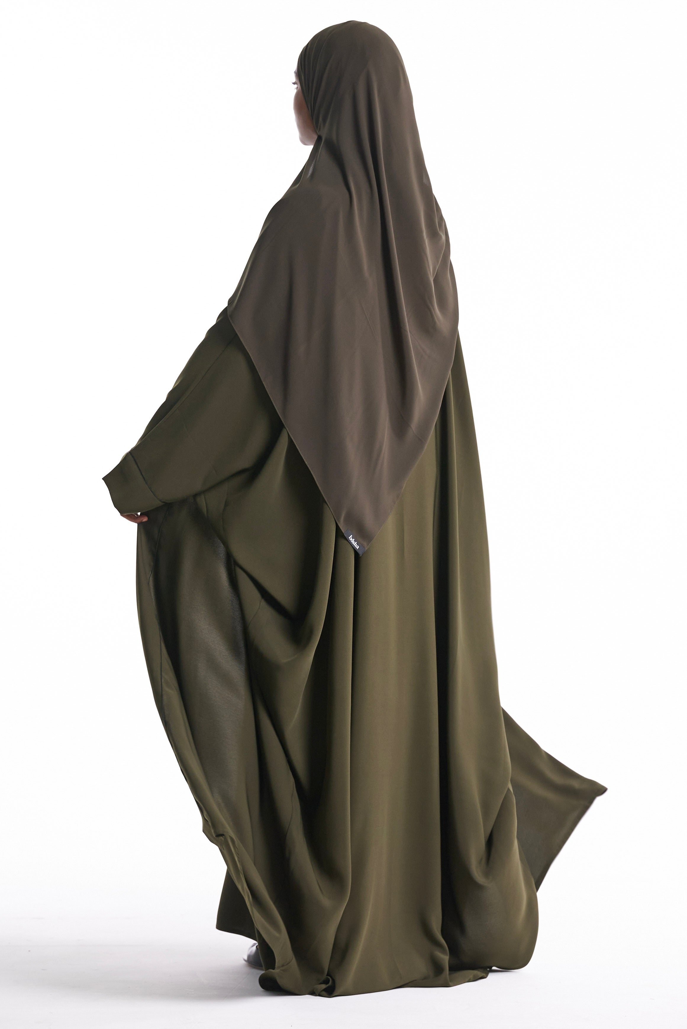 Olive Open Abaya