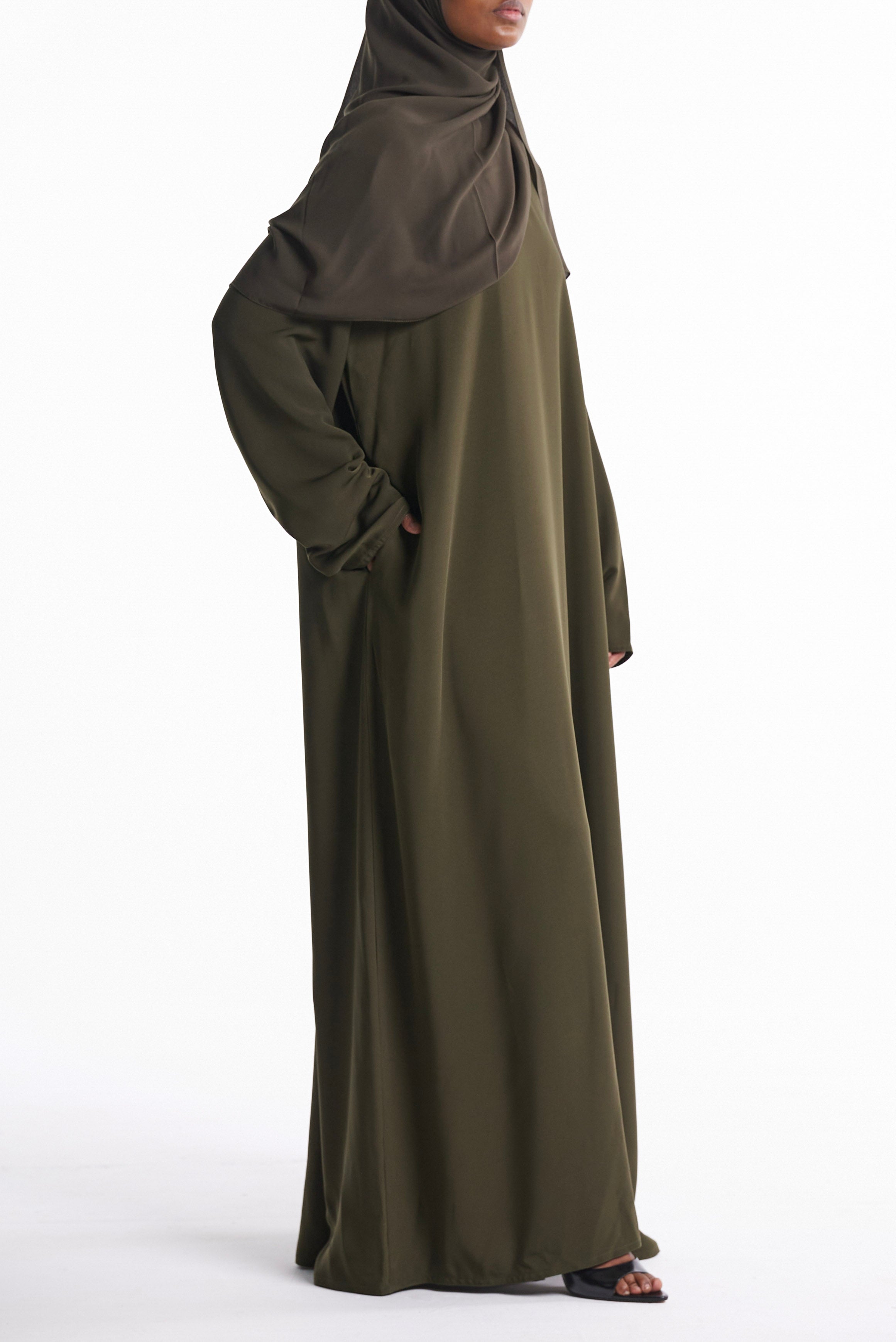 Olive Closed Abaya