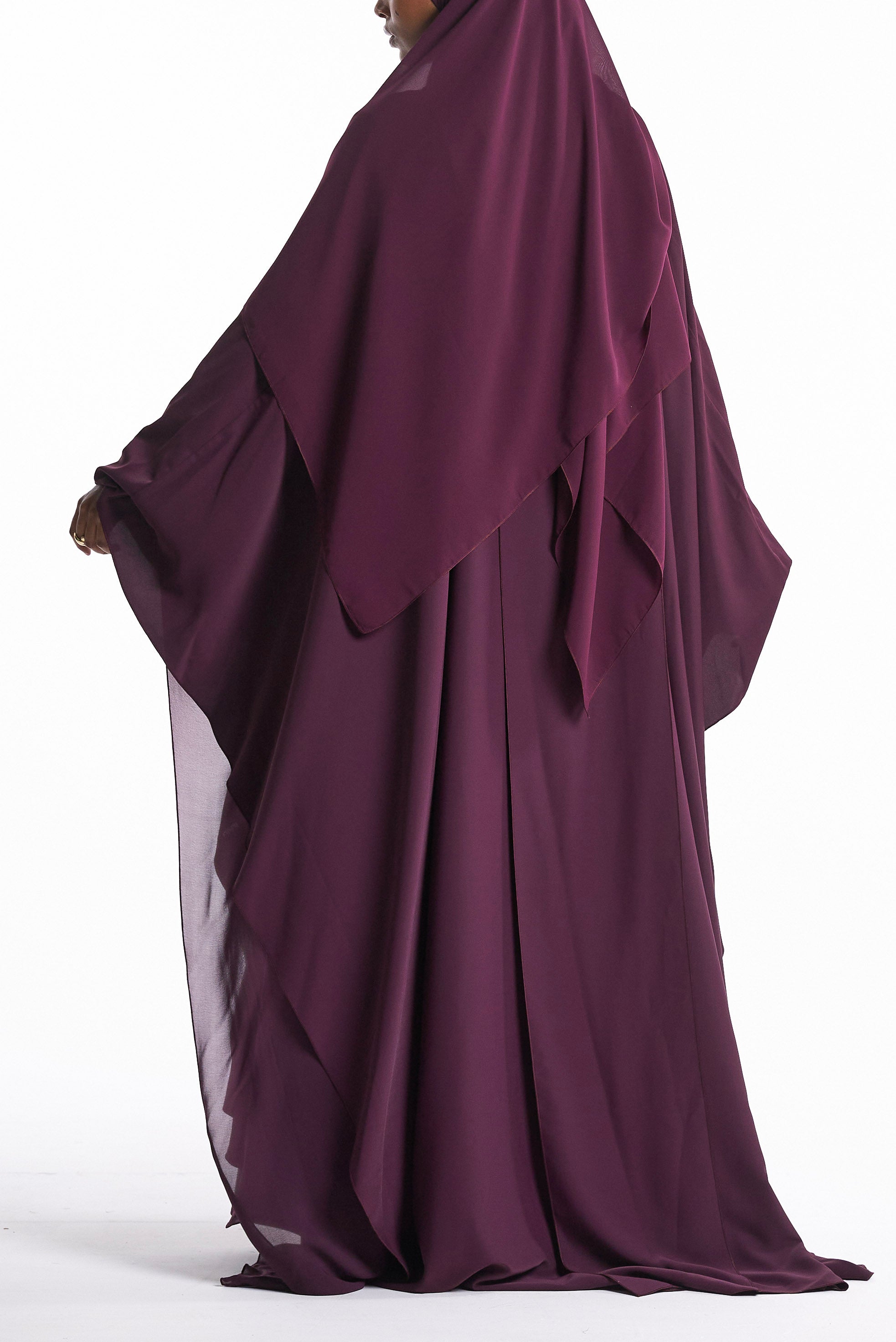 Plum Purple Cape Set