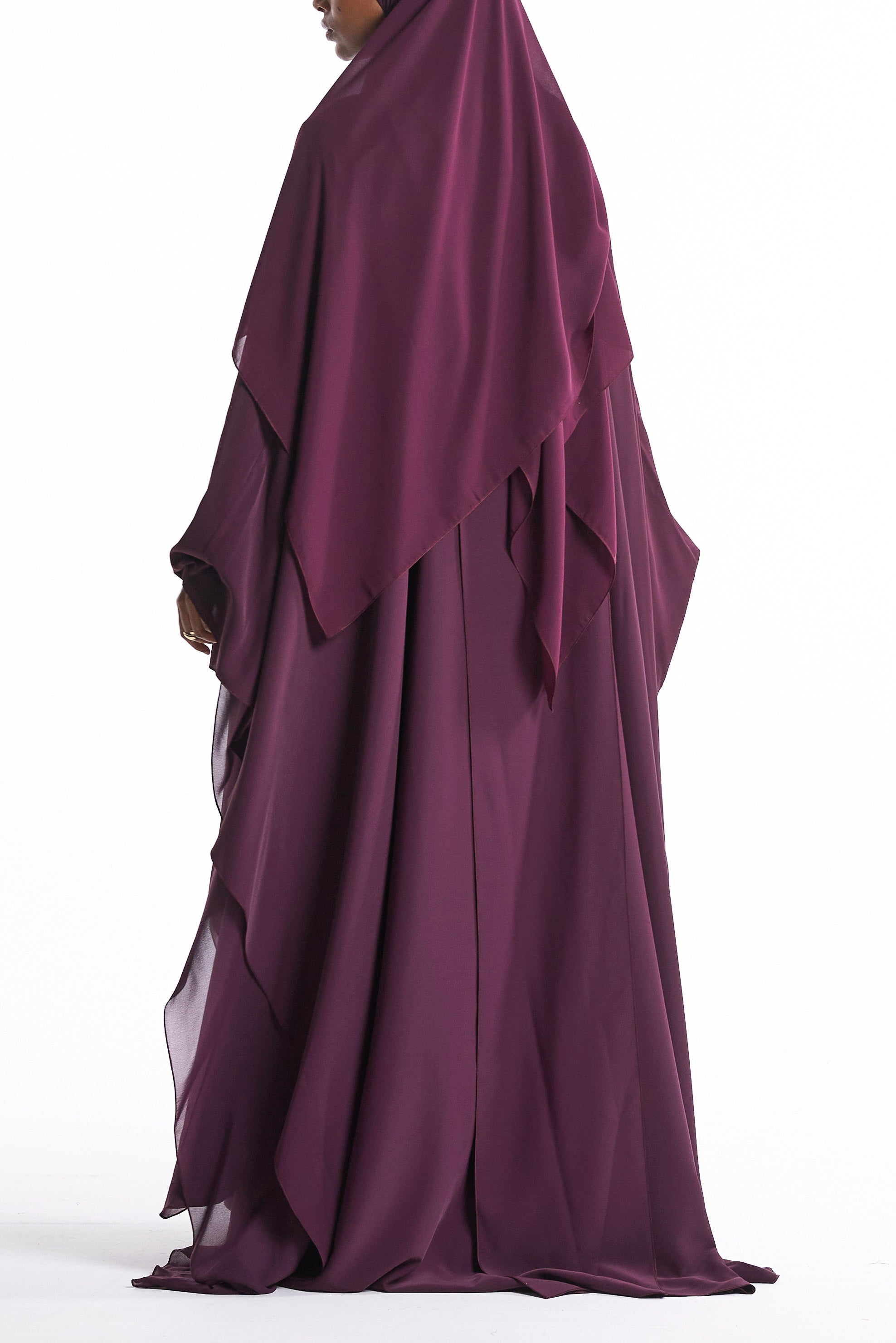 Plum Purple Cape Set