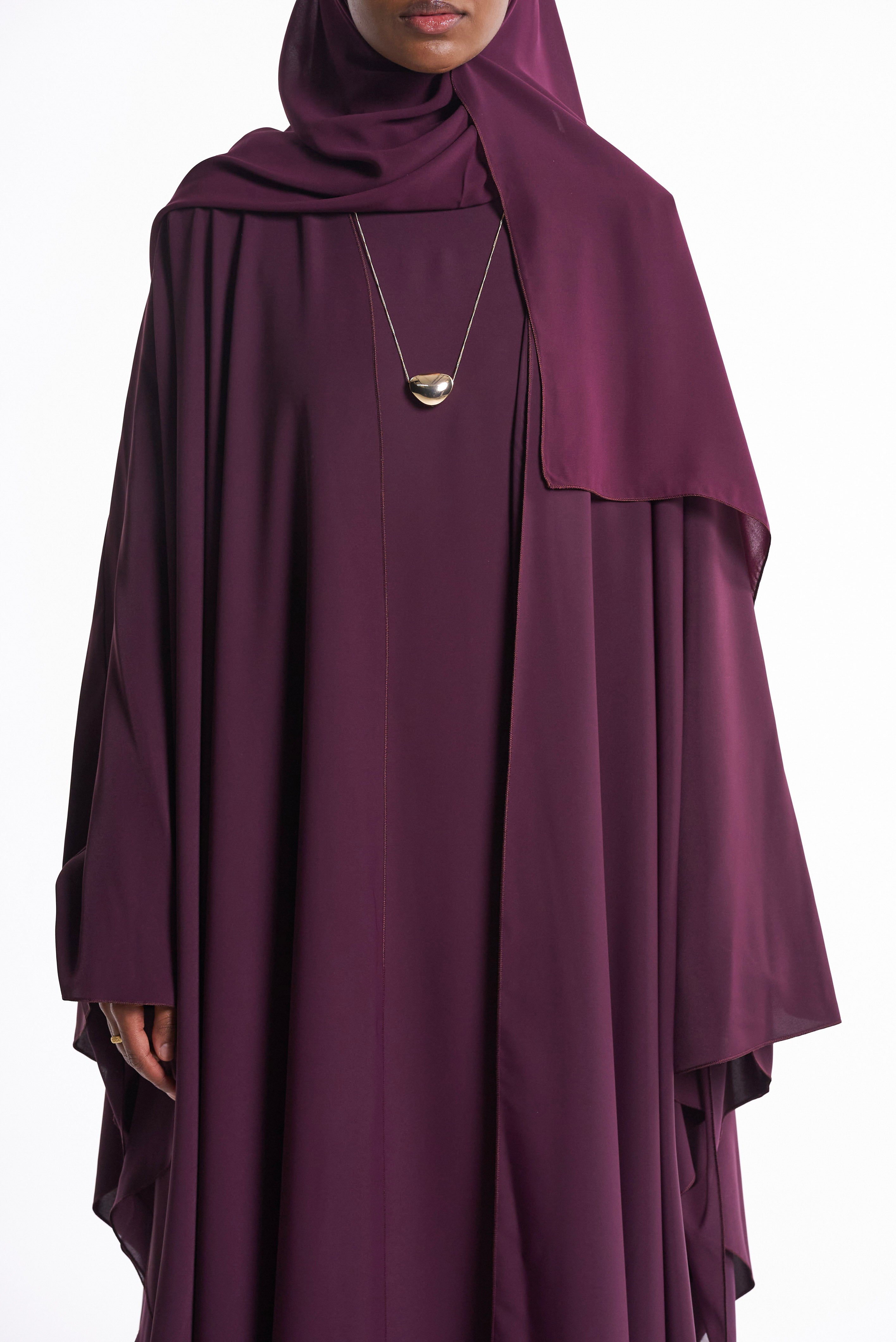 Plum Purple Cape Set