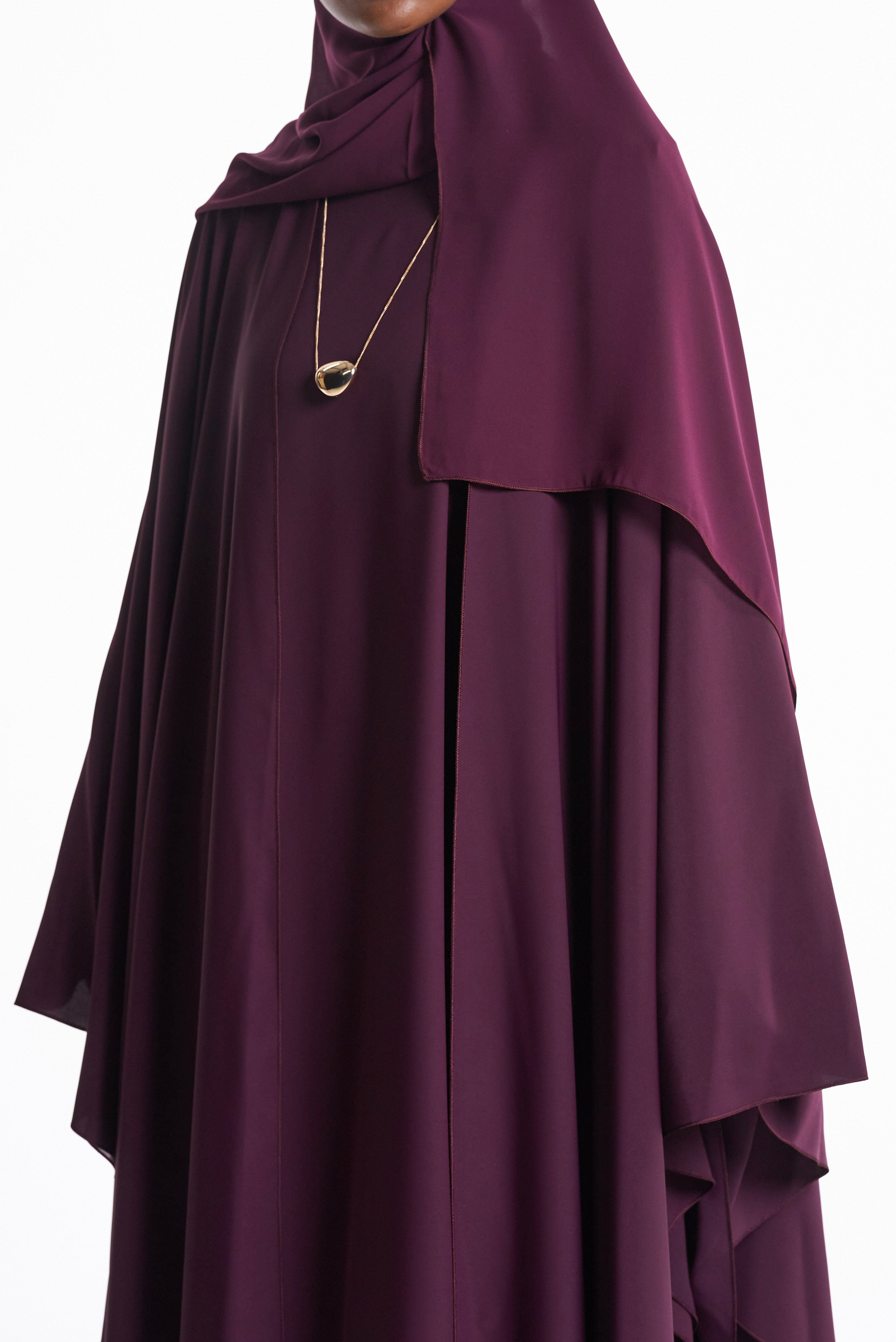 Plum Purple Cape Set