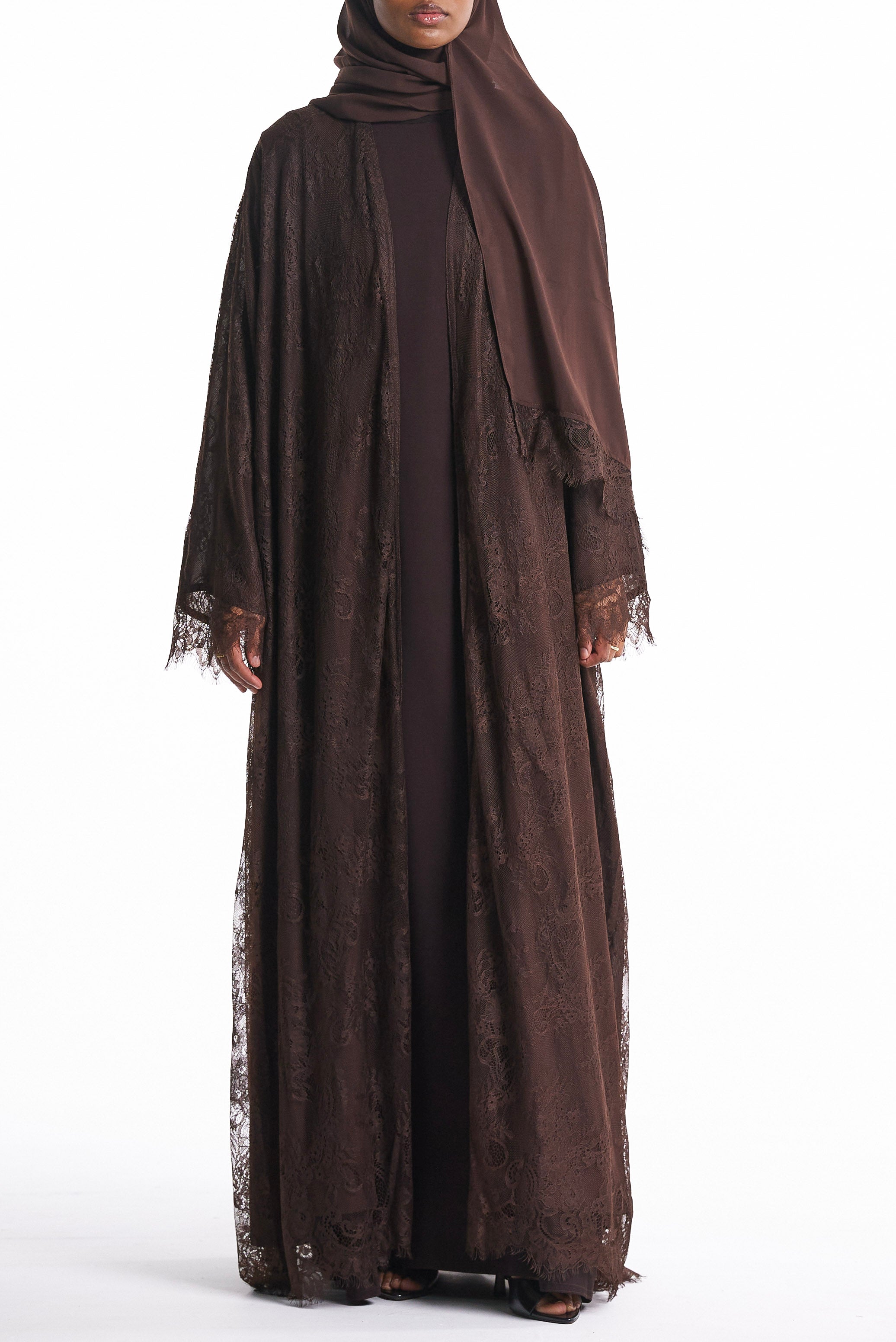 Brown Lightweight Lace Set