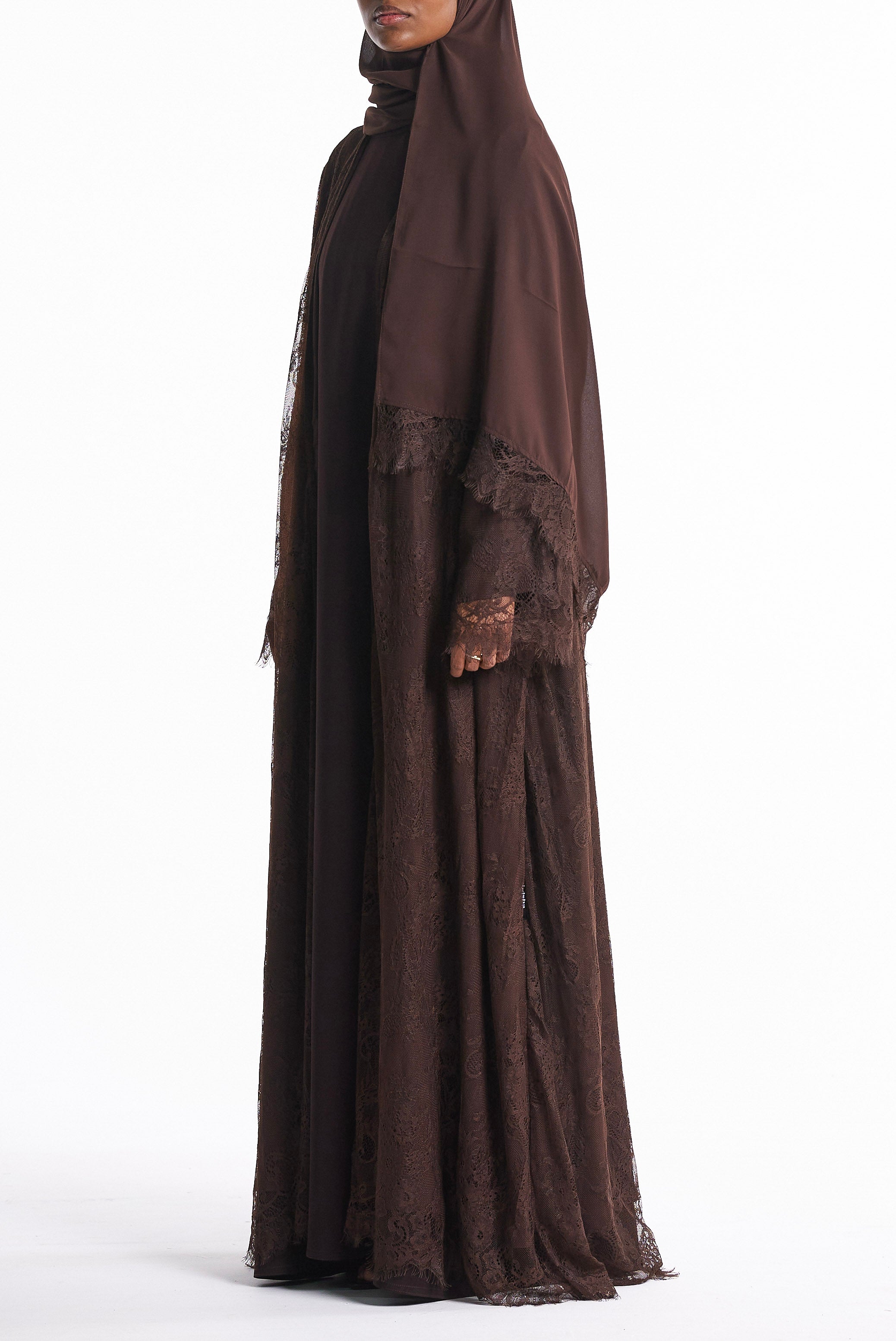 Brown Lightweight Lace Set