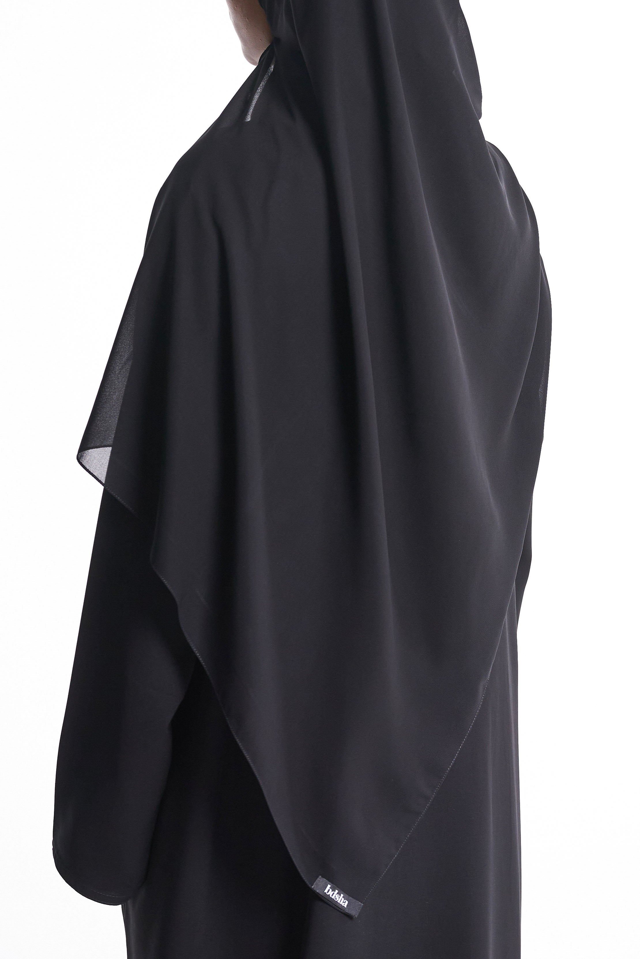 Black Premium Chiffon Hijab