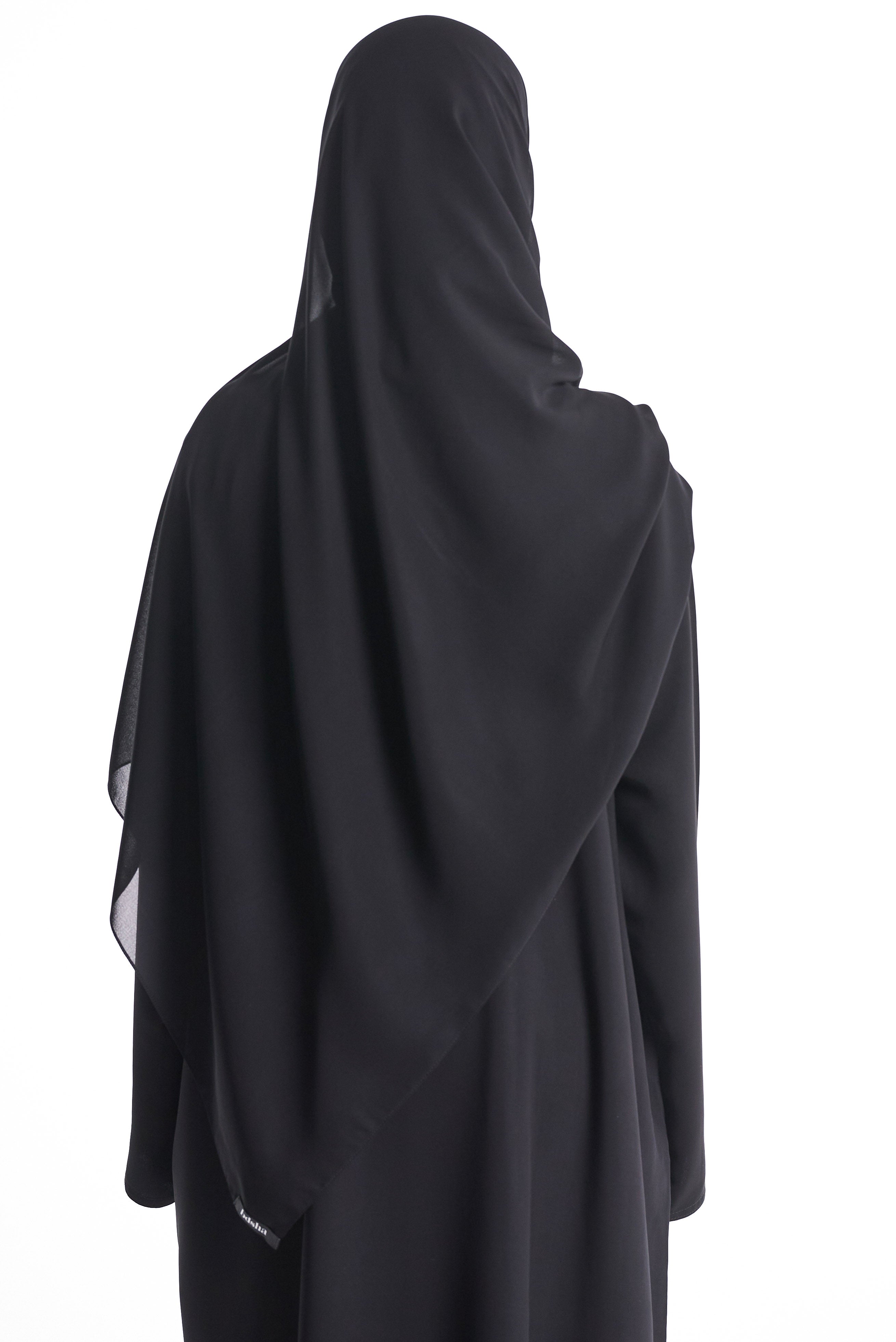 Black Premium Chiffon Hijab