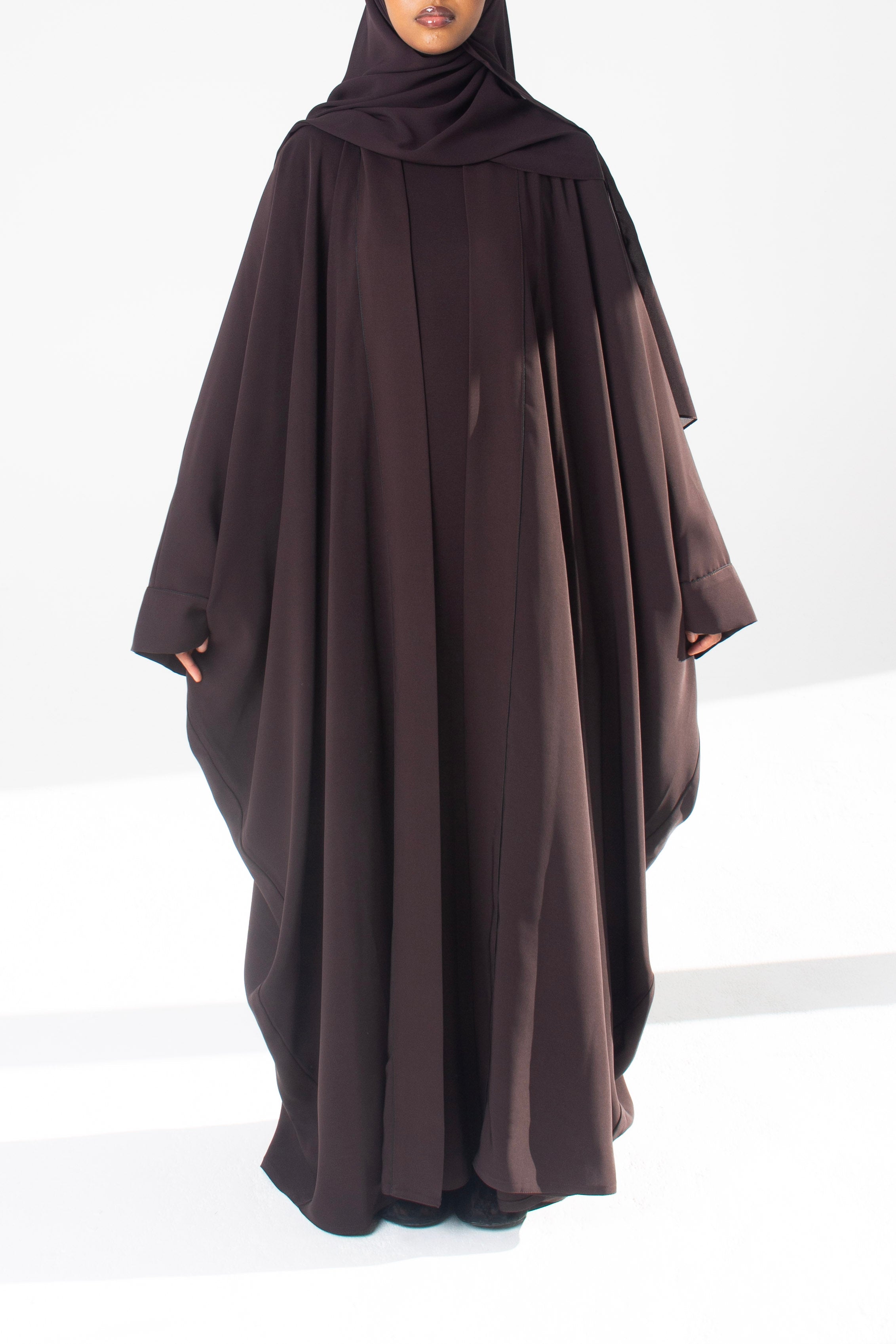 Brown Open Abaya