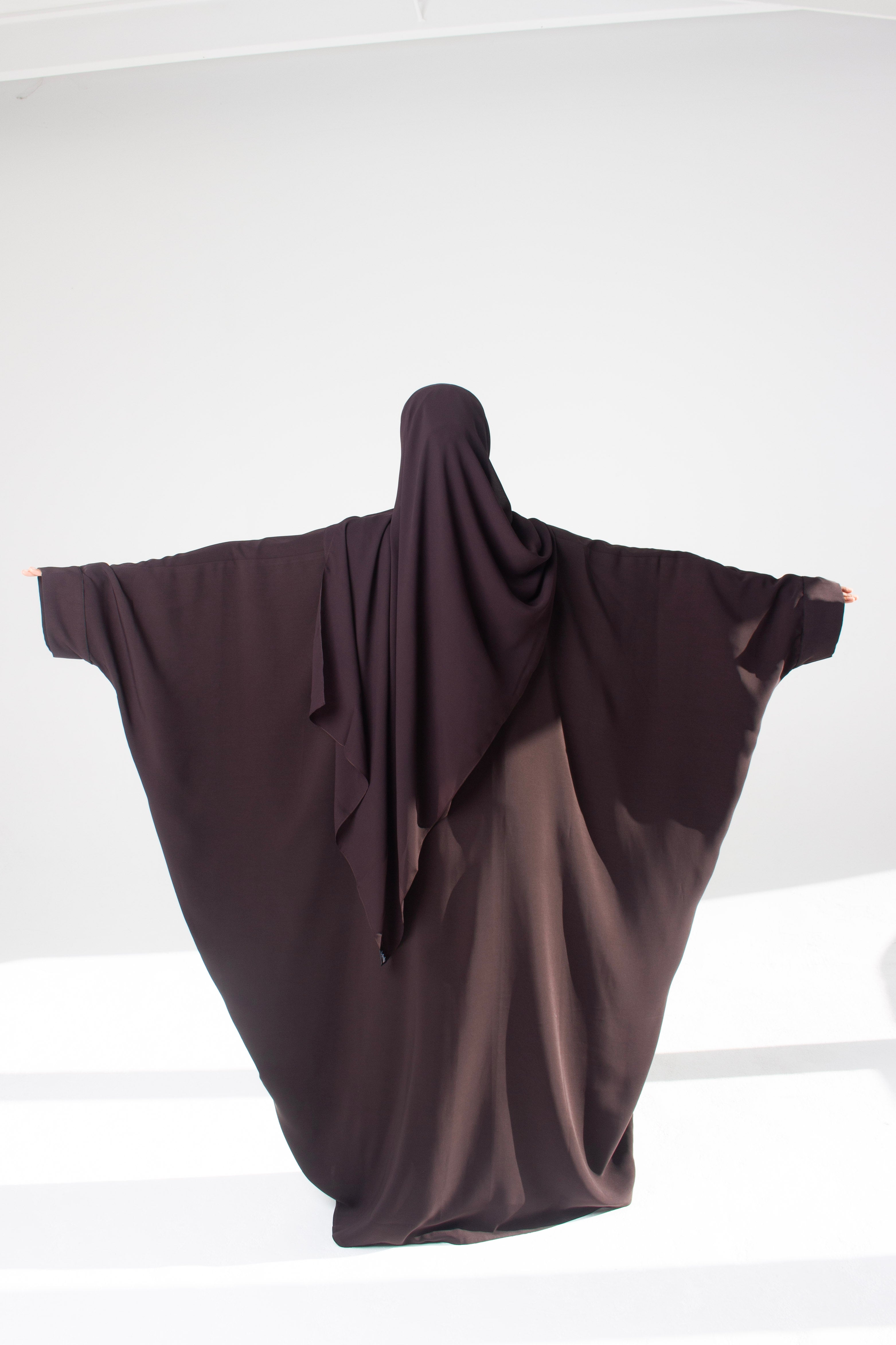 Brown Open Abaya