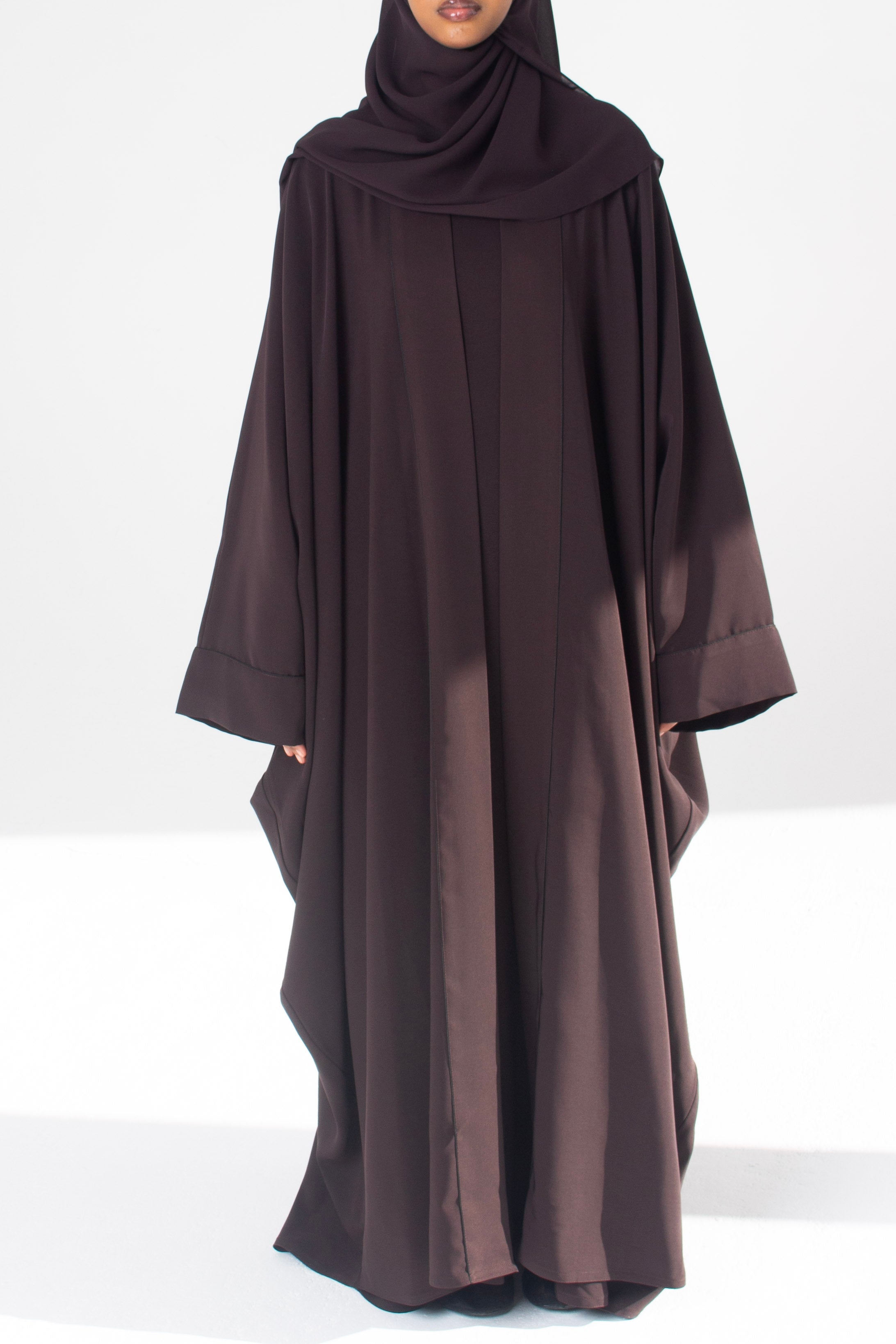 Brown Open Abaya