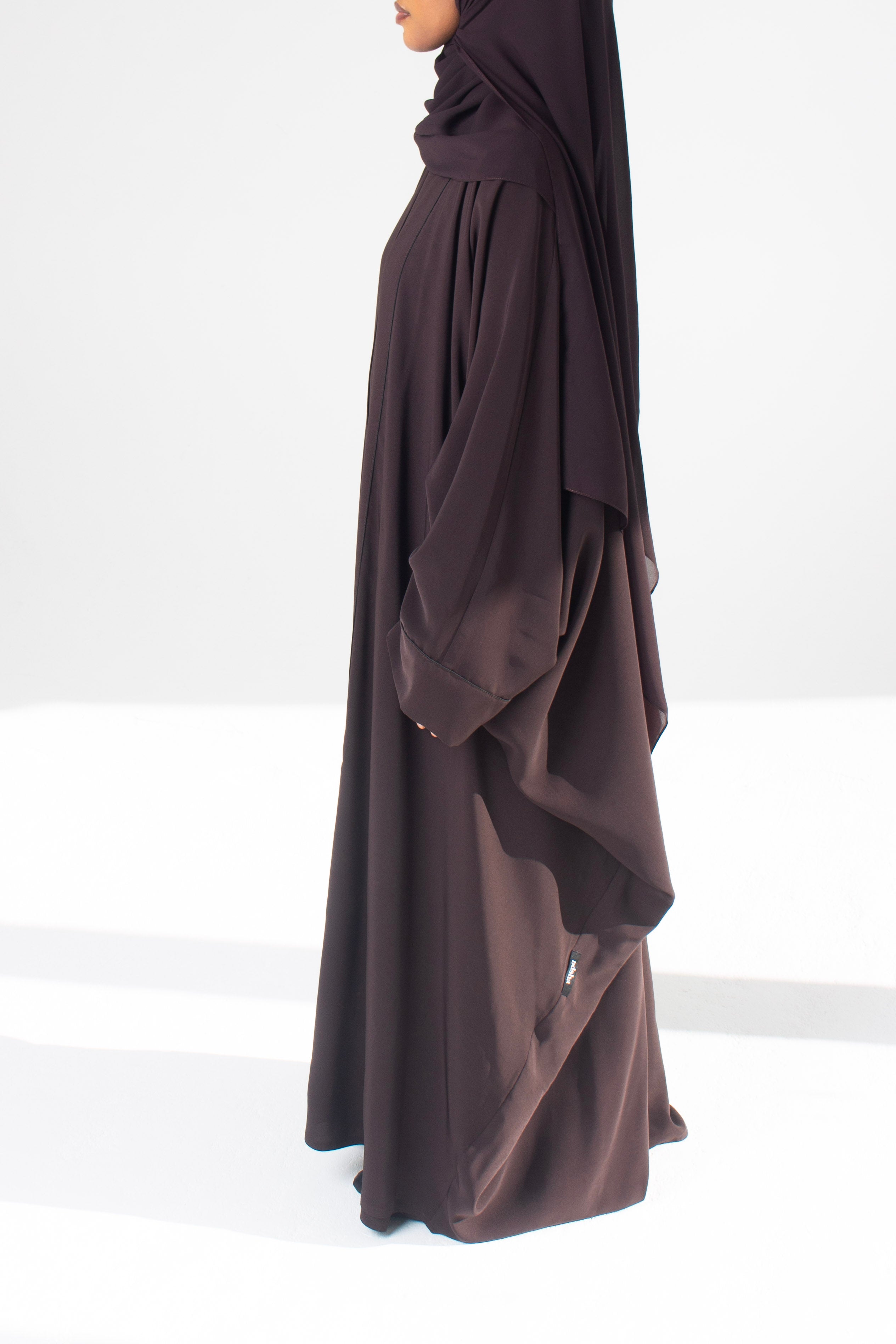 Brown Open Abaya