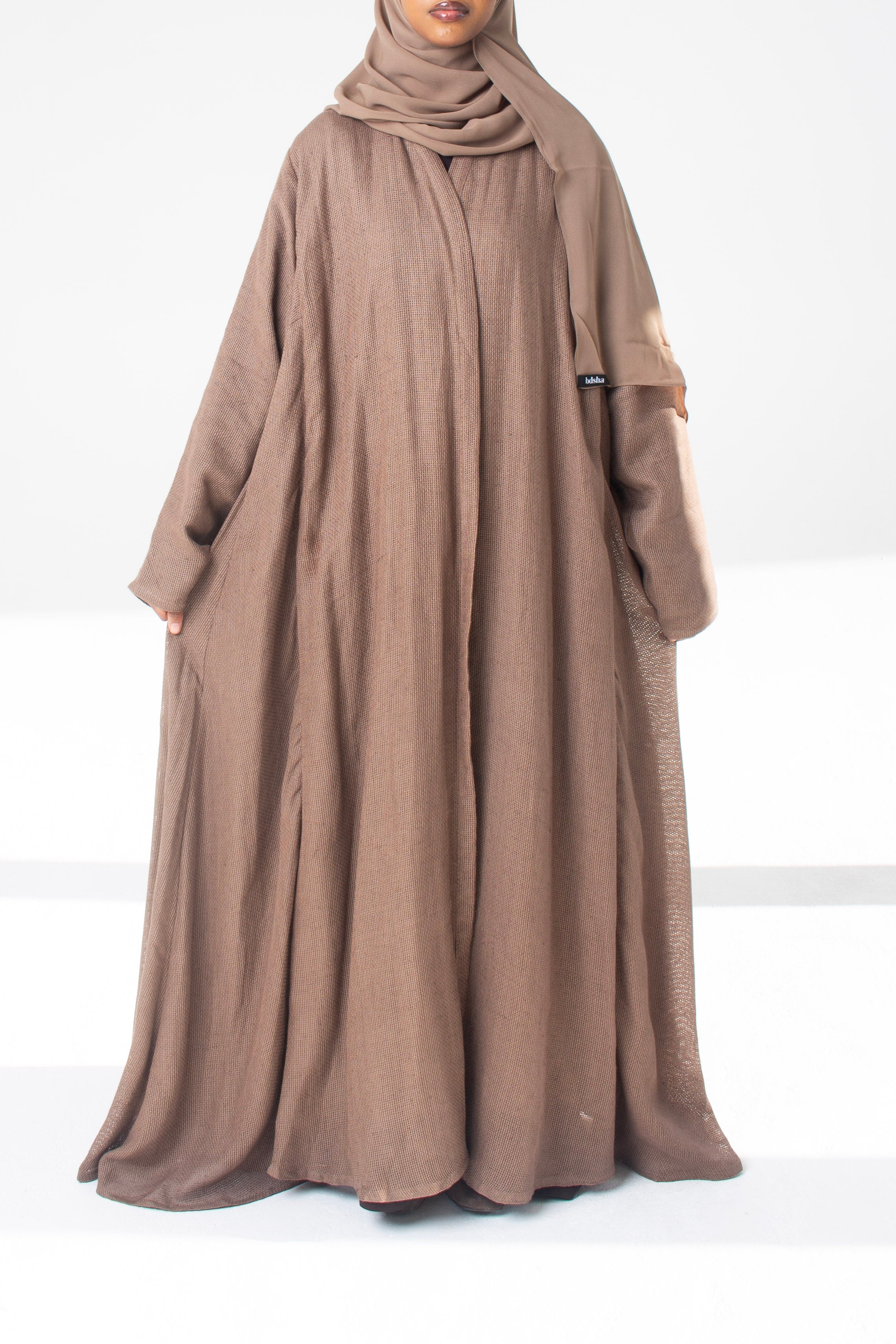 Linen Open Abaya