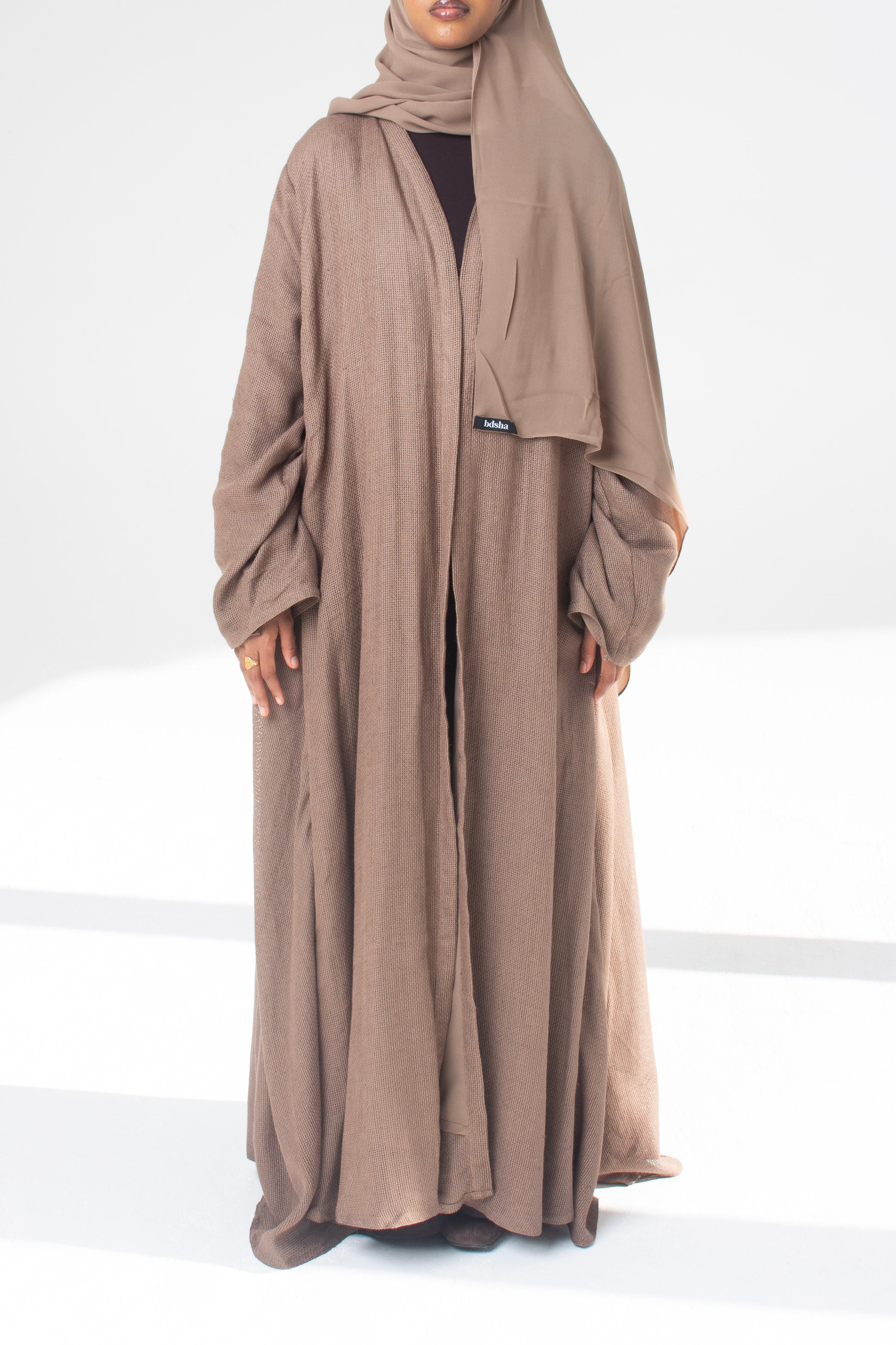 Linen Open Abaya
