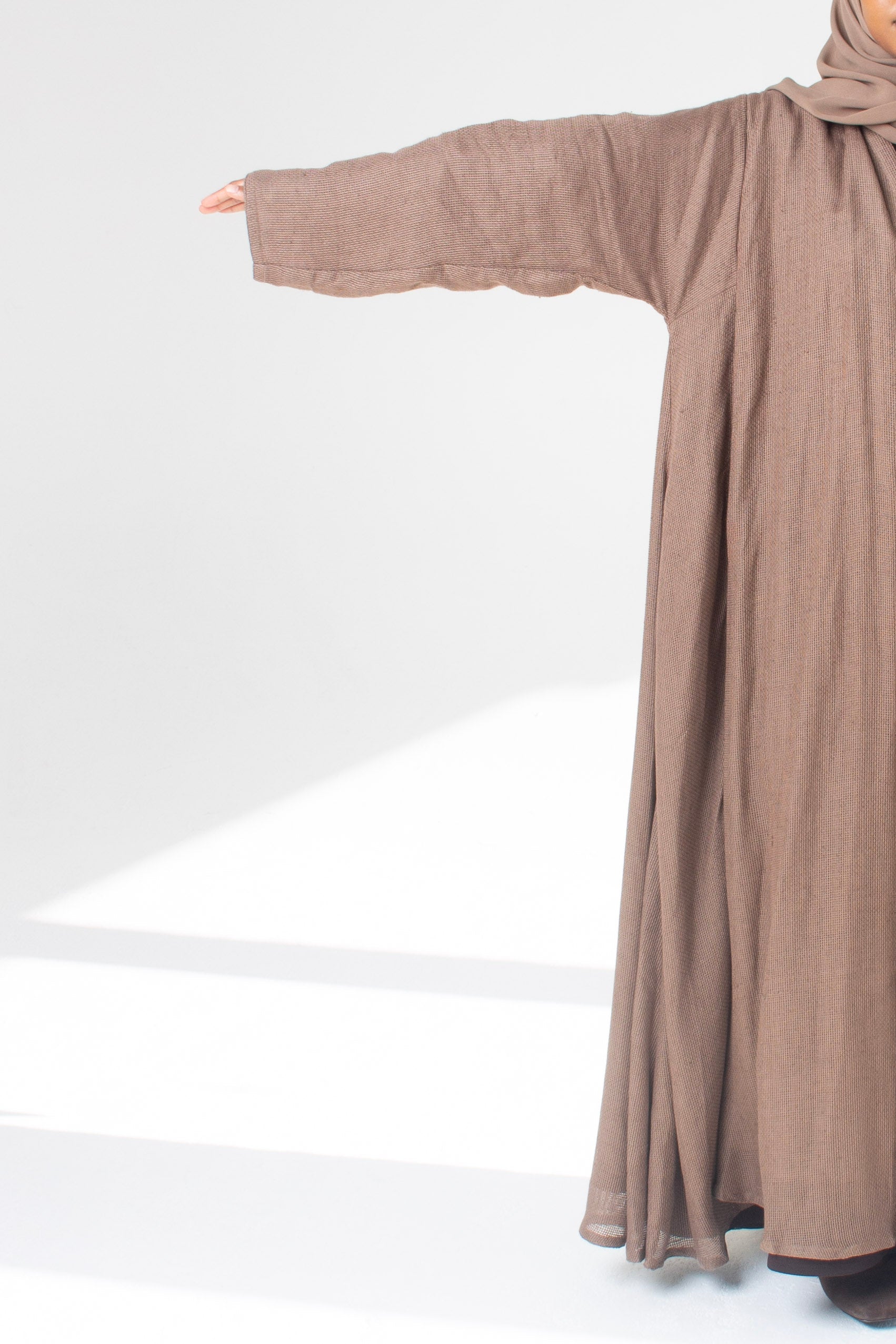 Linen Open Abaya