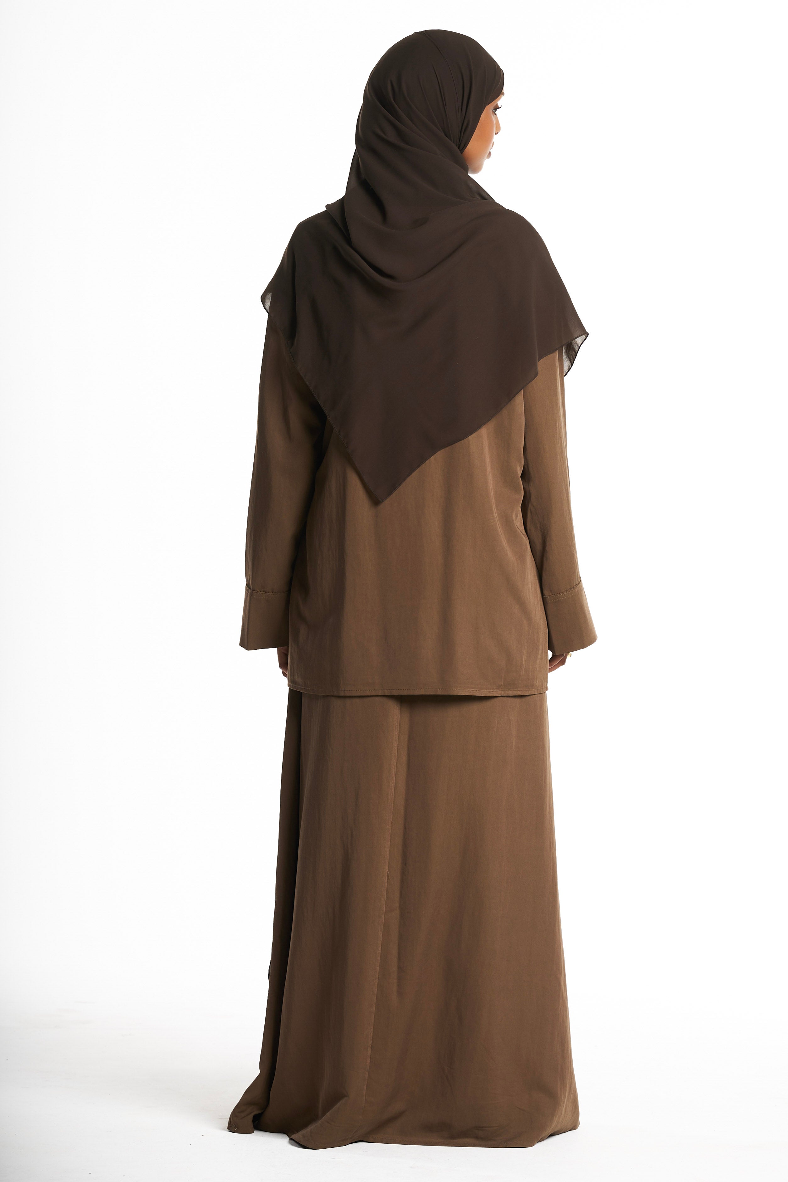 Olive Kimono Set With Tie Detail