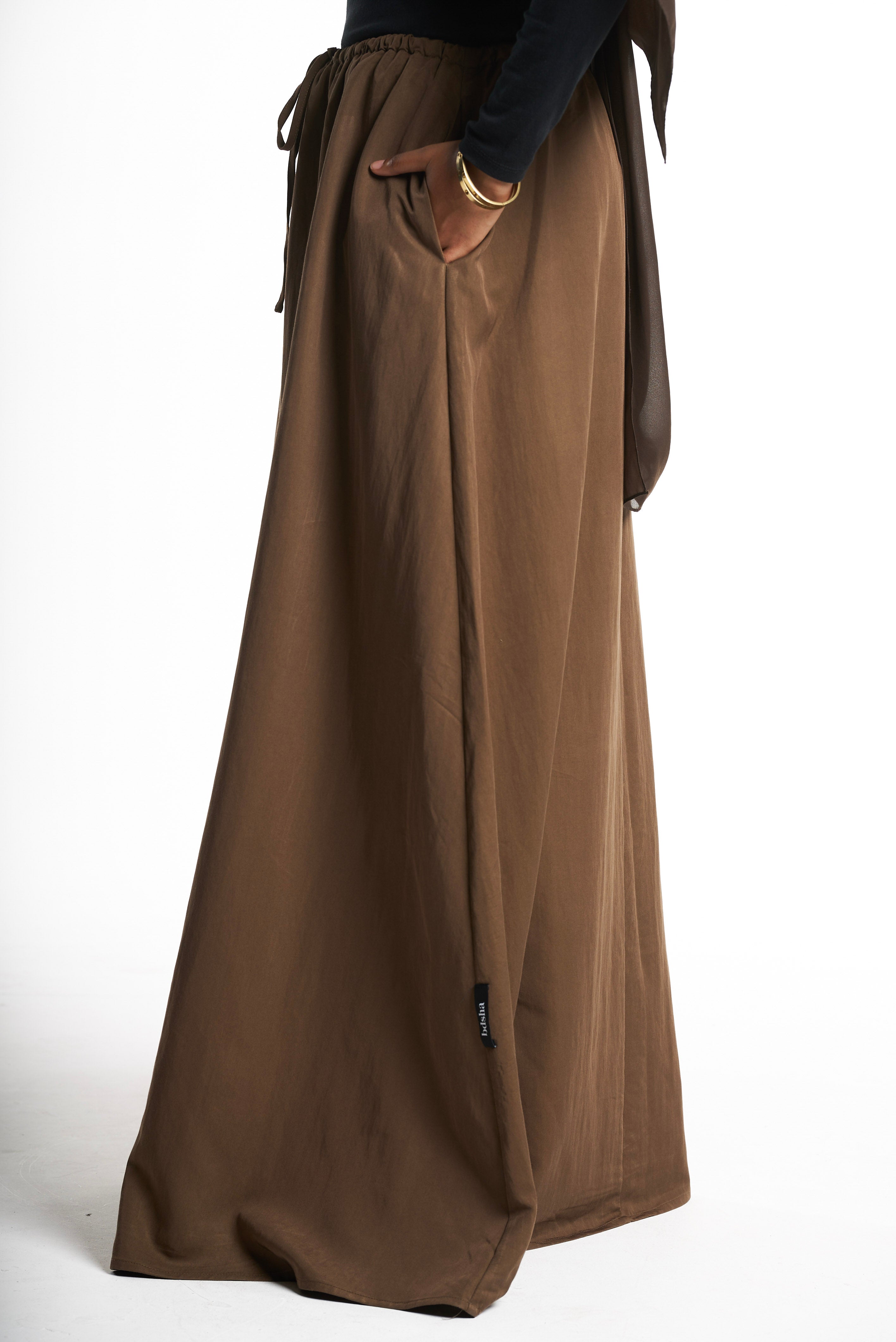 Olive Kimono Set With Tie Detail