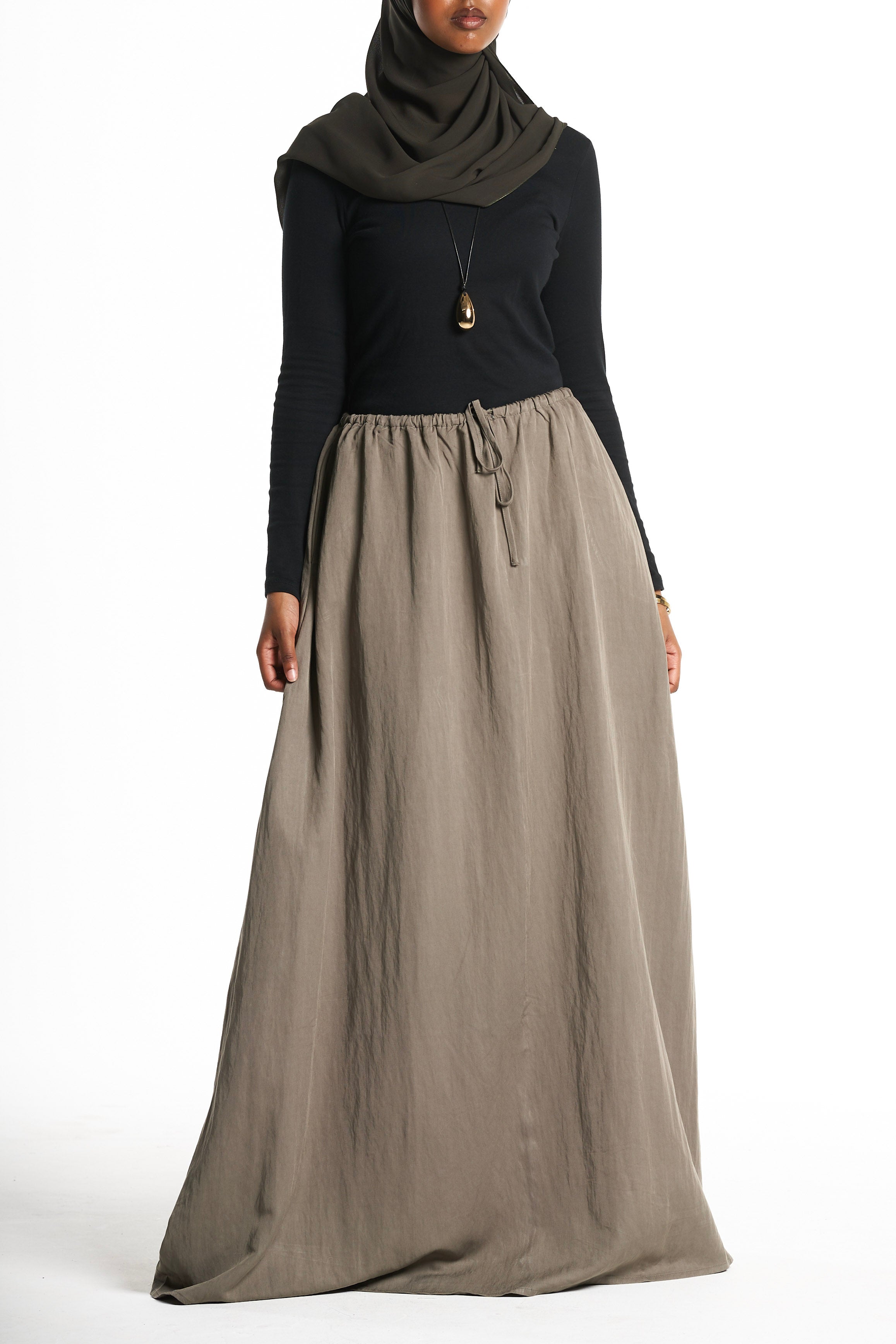 Sage Green Kimono Set With Tie Detail